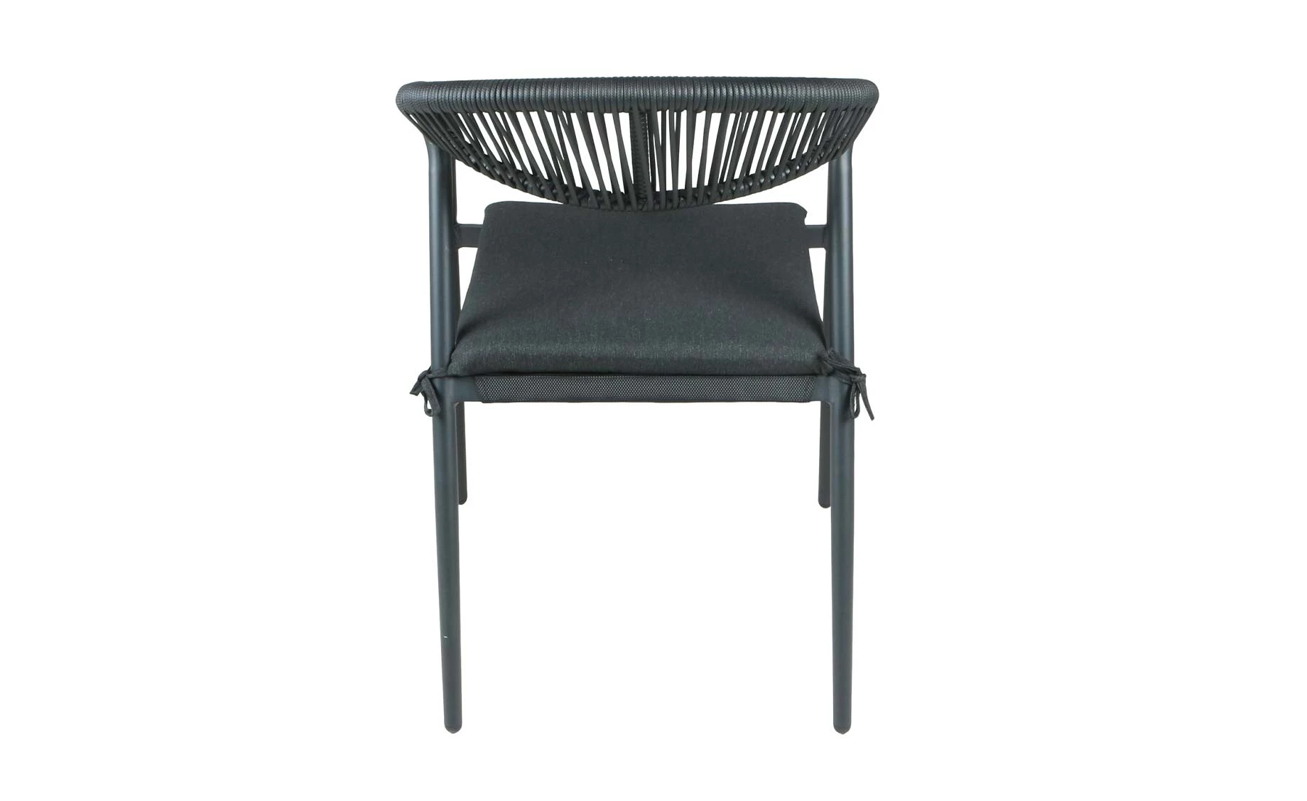 Runa aluminijska stolica 56x64x80 cm crna