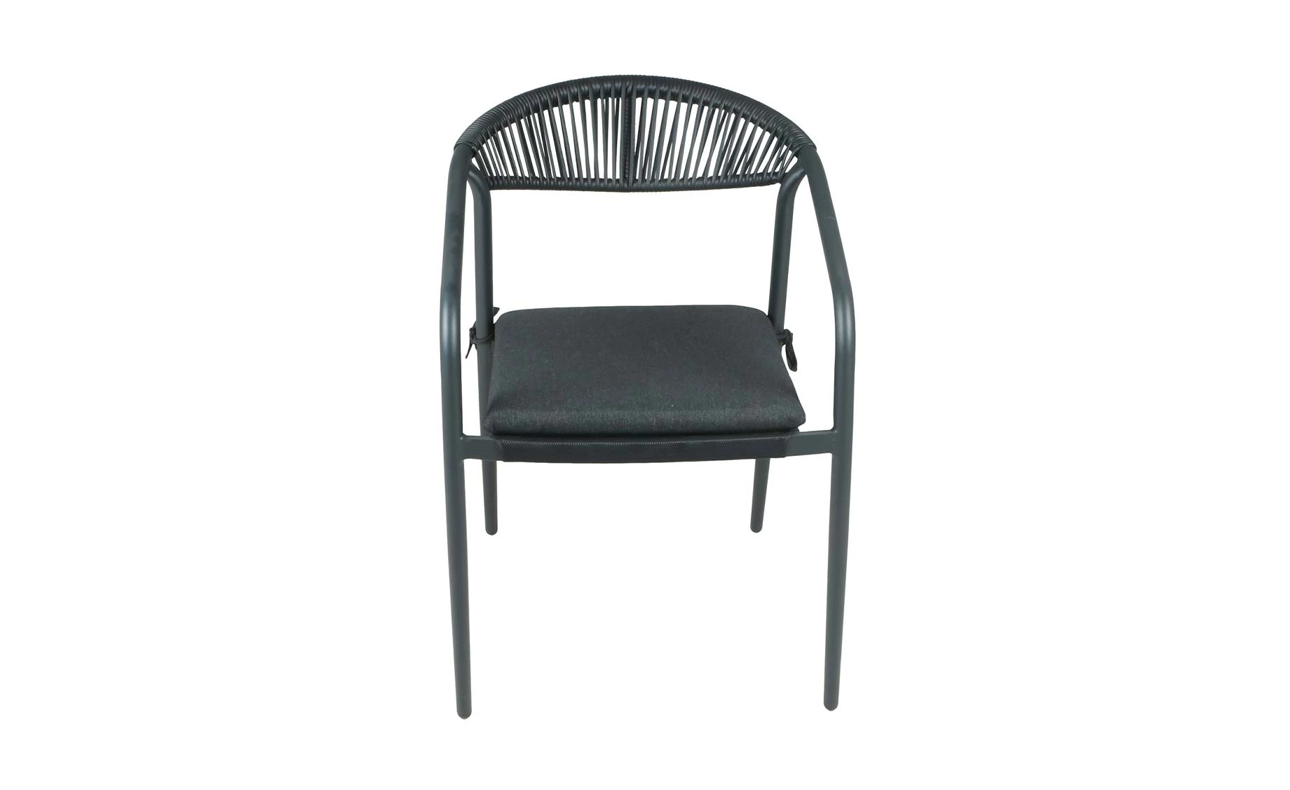 Runa aluminijska stolica 56x64x80 cm crna