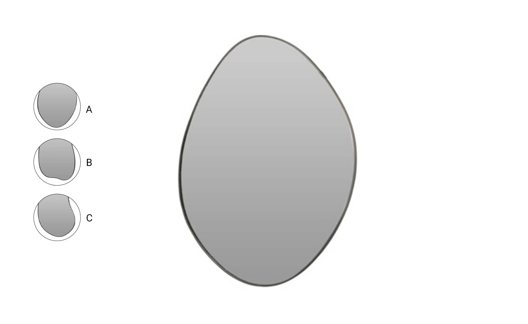 Ogledalo Miona 47x35cm  više vrsta