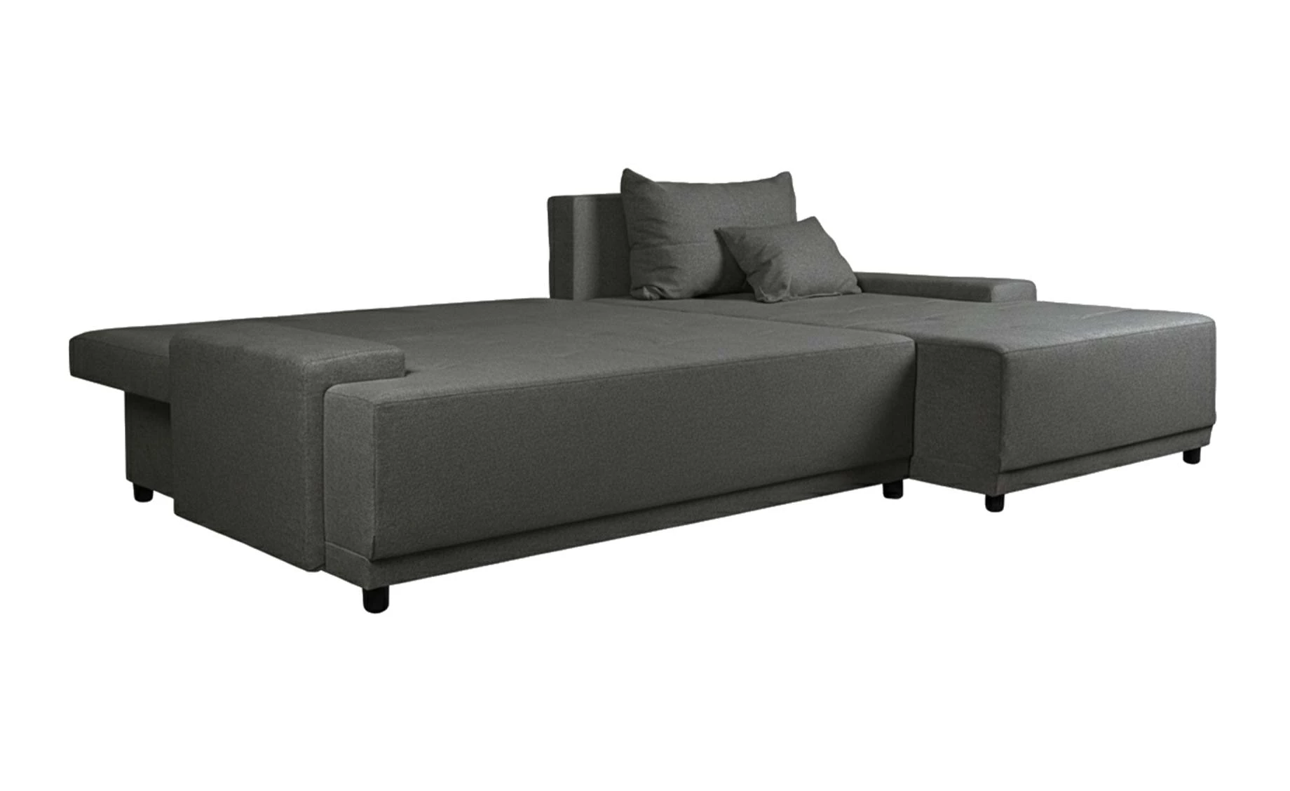 Lara ugaona garnitura sa ležajem i prostorom za odlaganje 266x178x75 cm univerzalna siva