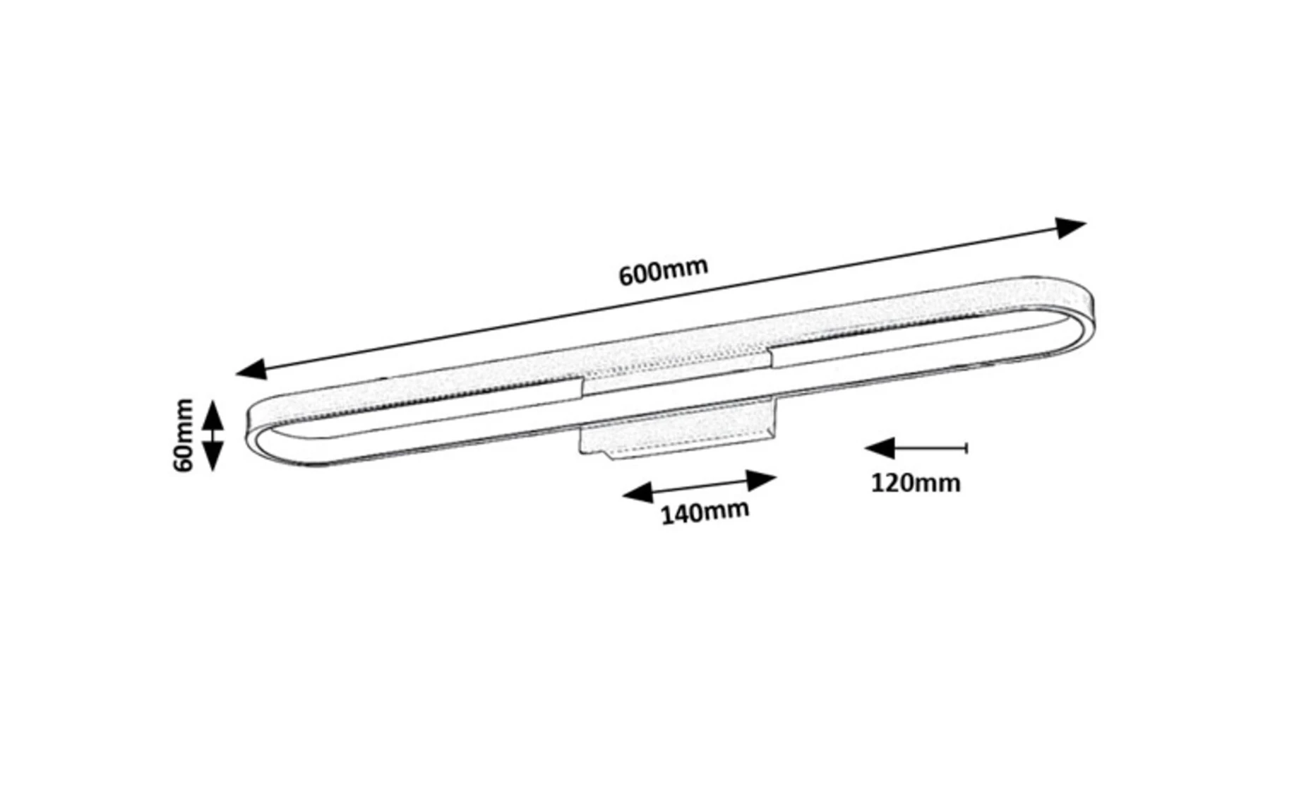 Zidna lampa Odran LED 18W 60cm