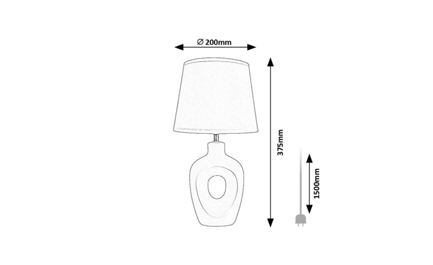 Stona lampa Madelor bež