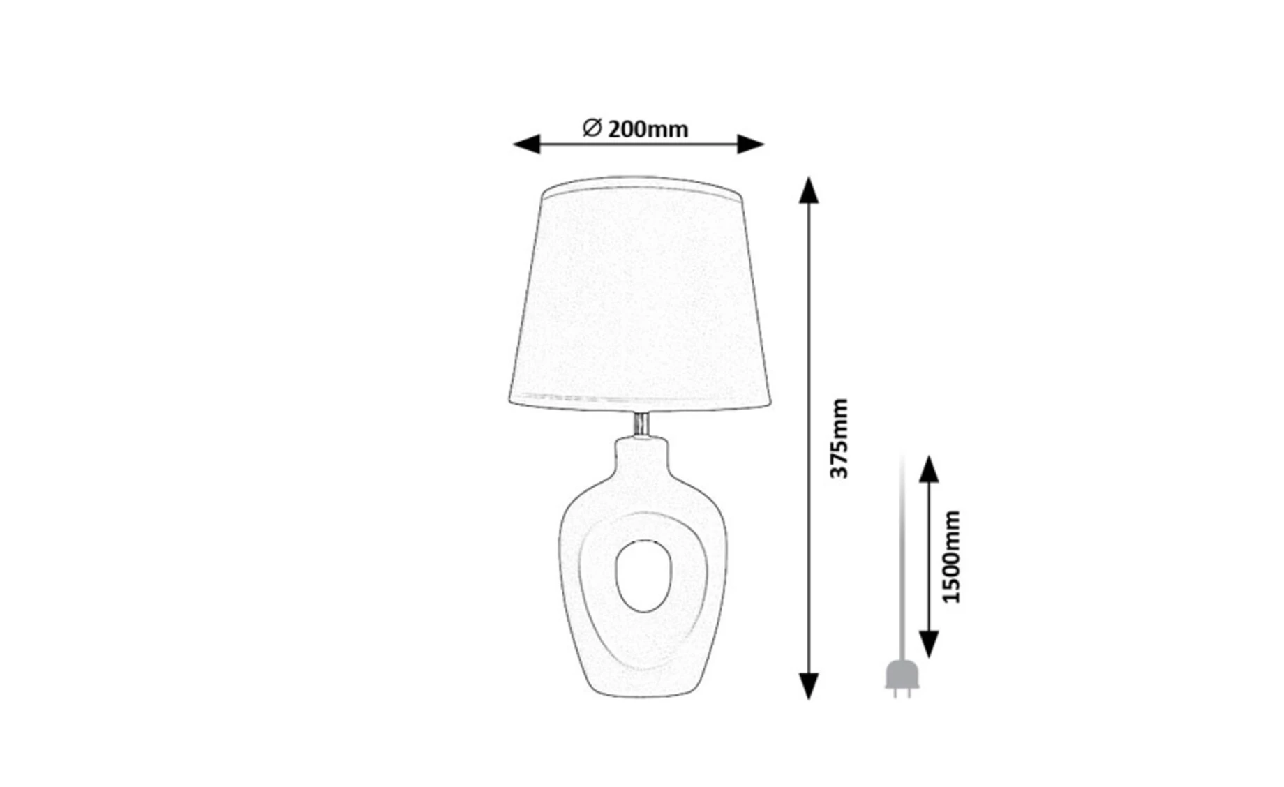 Stona lampa Madelor braon