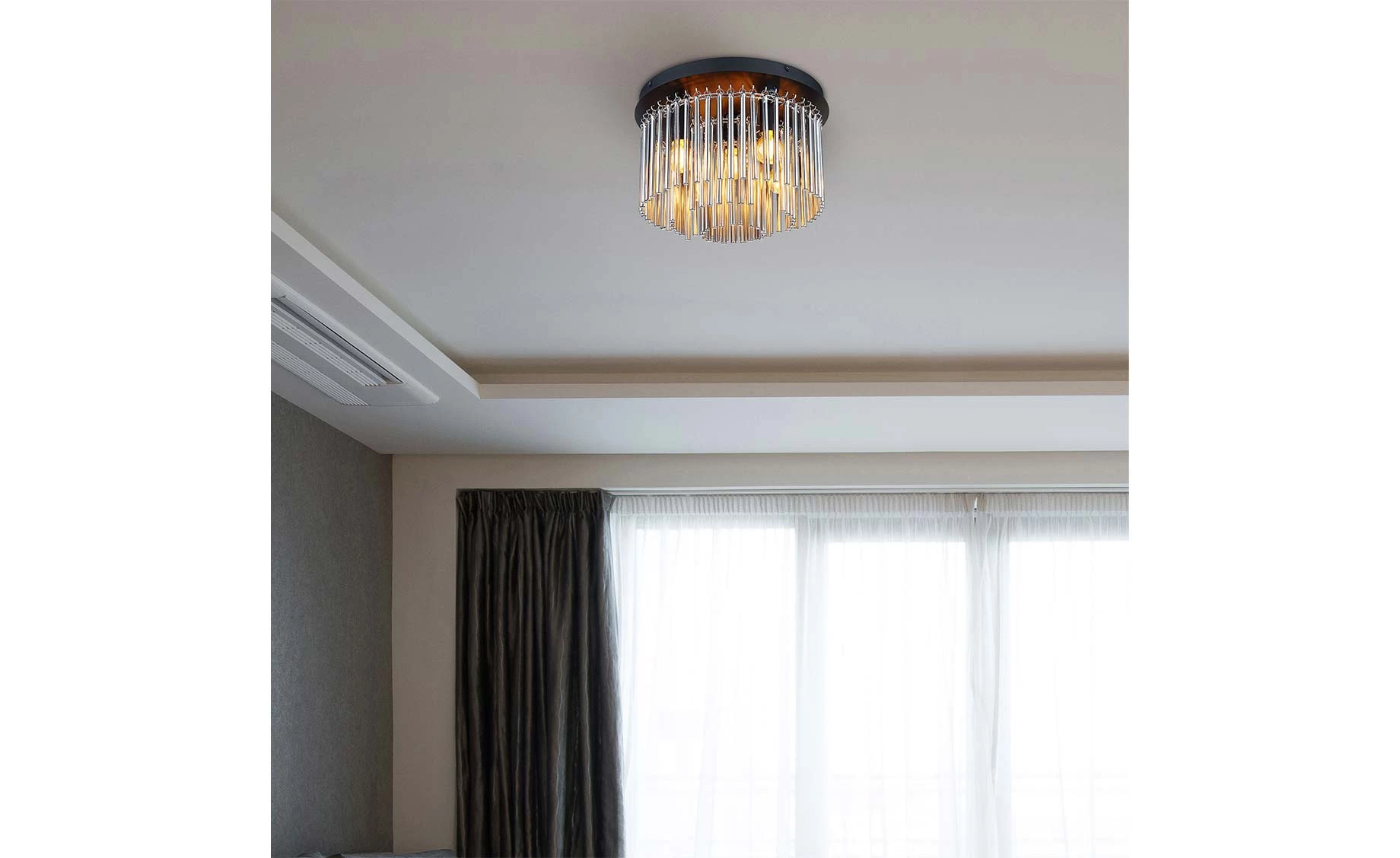 Stropna lampa Gorely crna