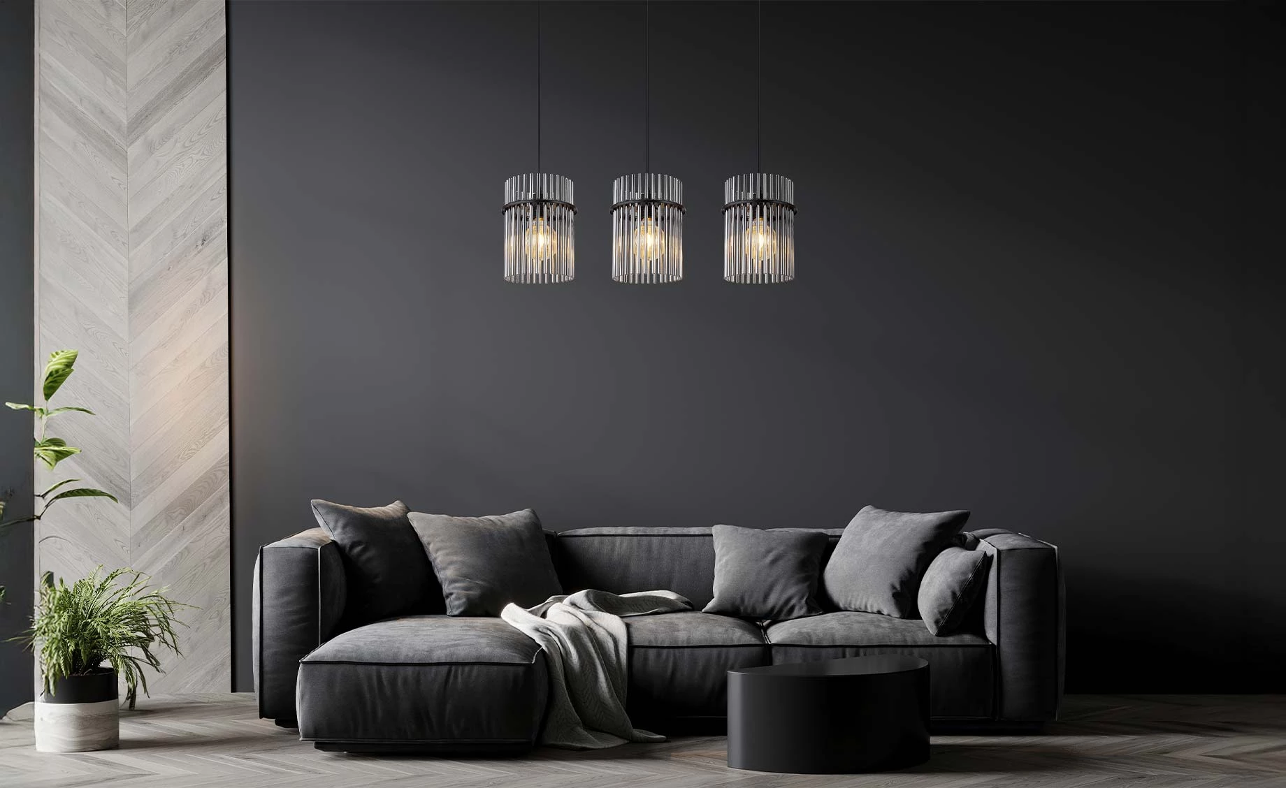 Viseća lampa Gorely crna 3