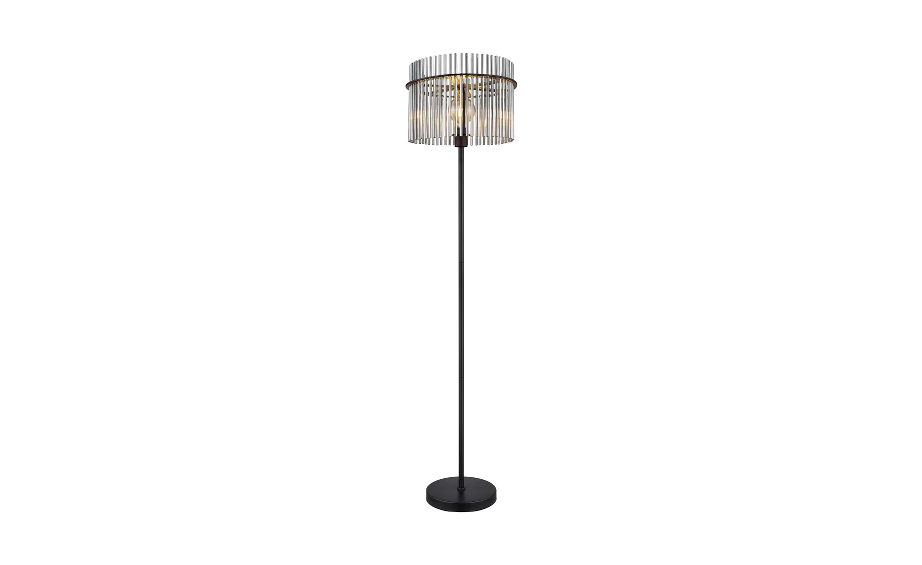 Podna lampa Gorely crna