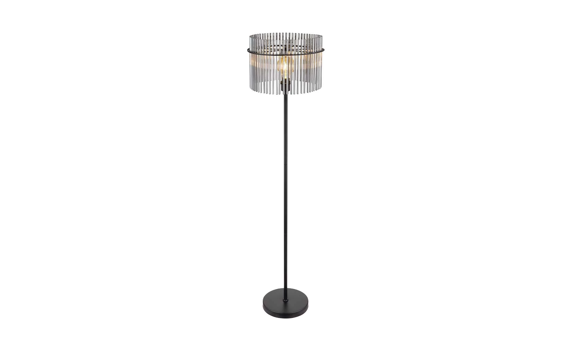 Podna lampa Gorely crna