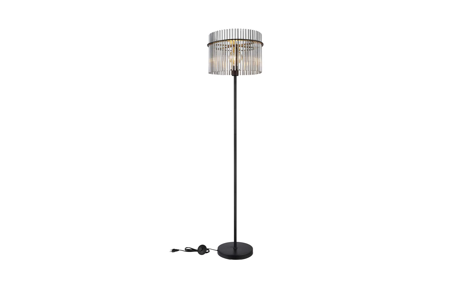 Podna lampa Gorely crna