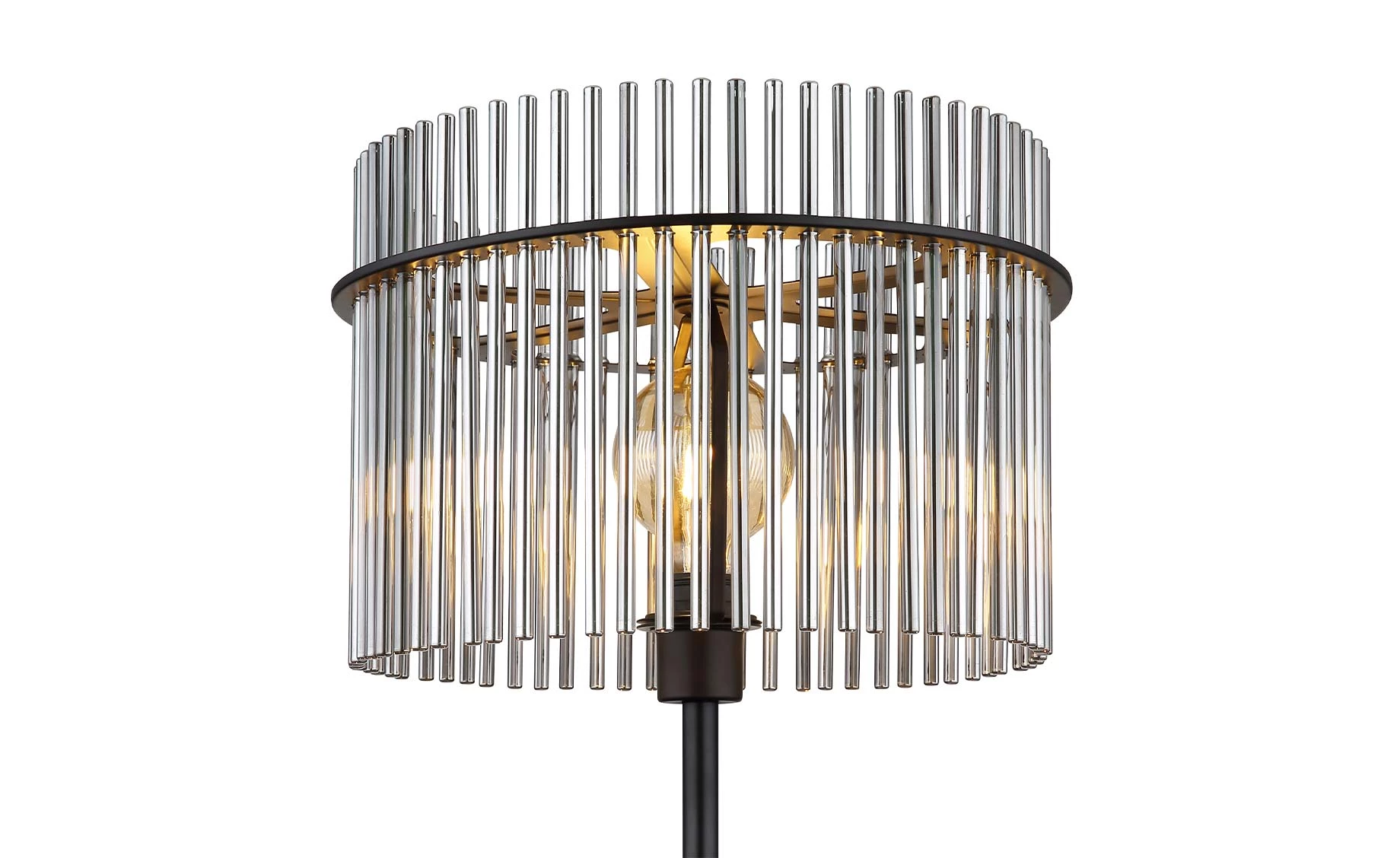 Podna lampa Gorely crna