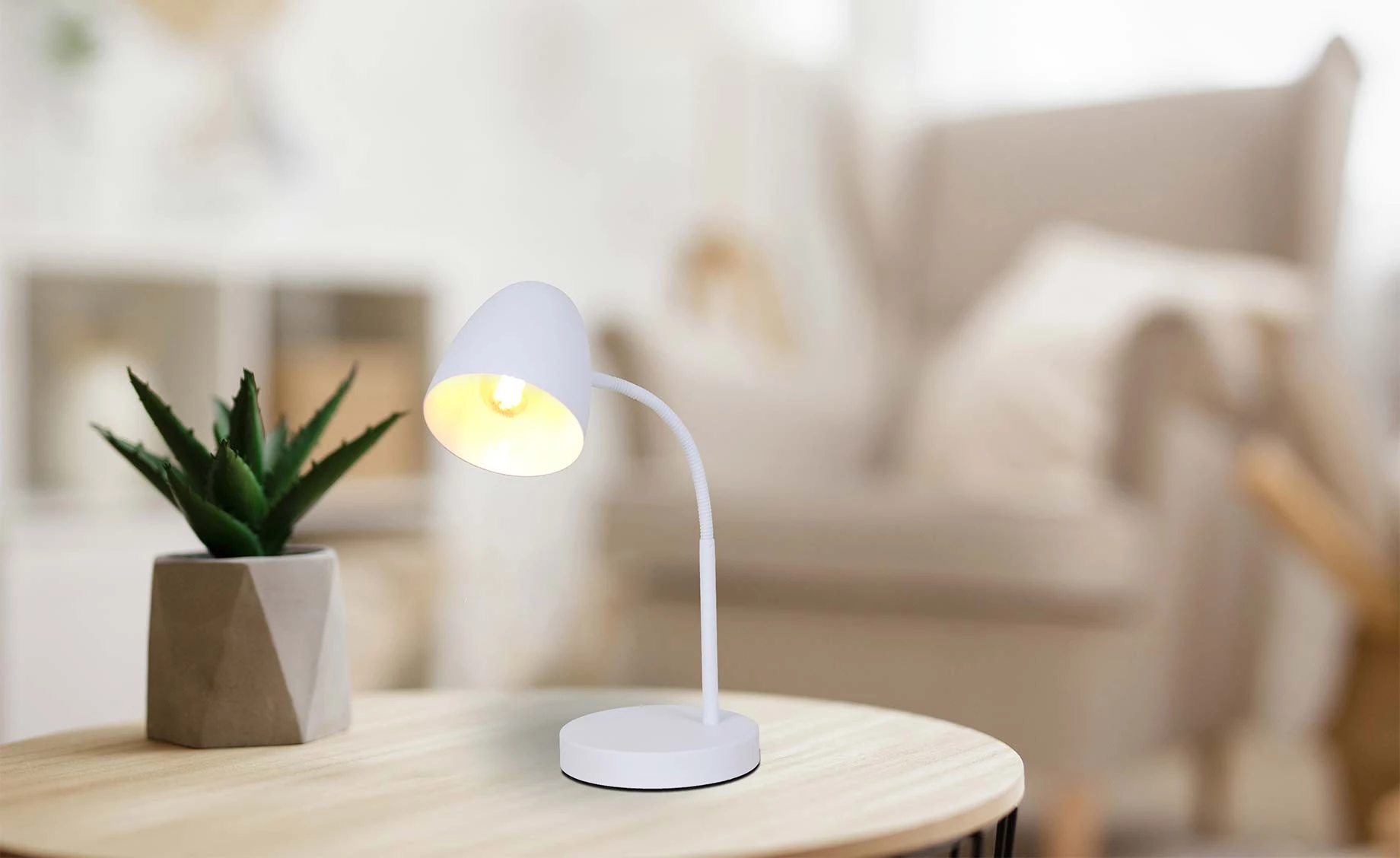 Stona lampa Jason bela