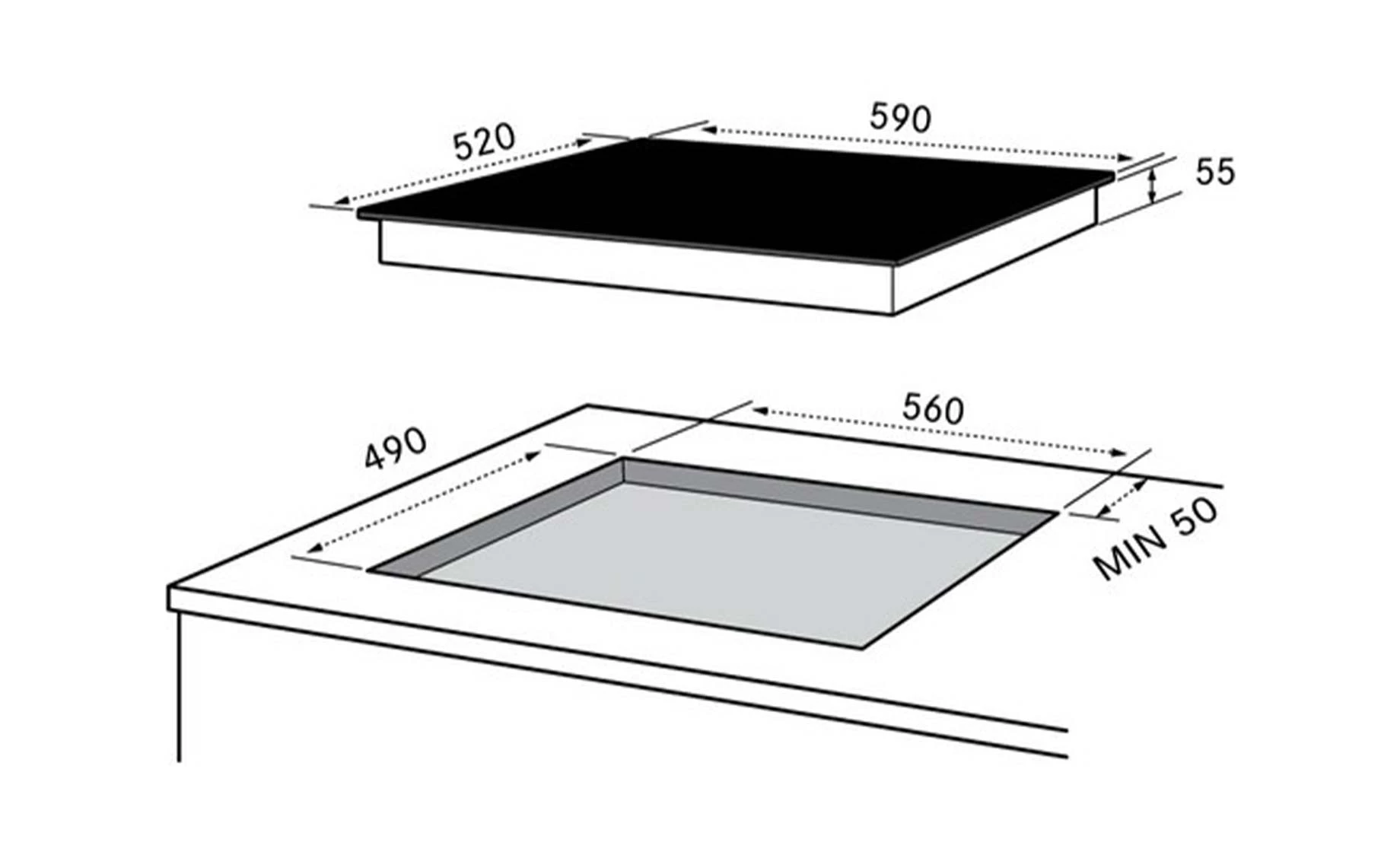 Midea MVC 662 ugradna ploča