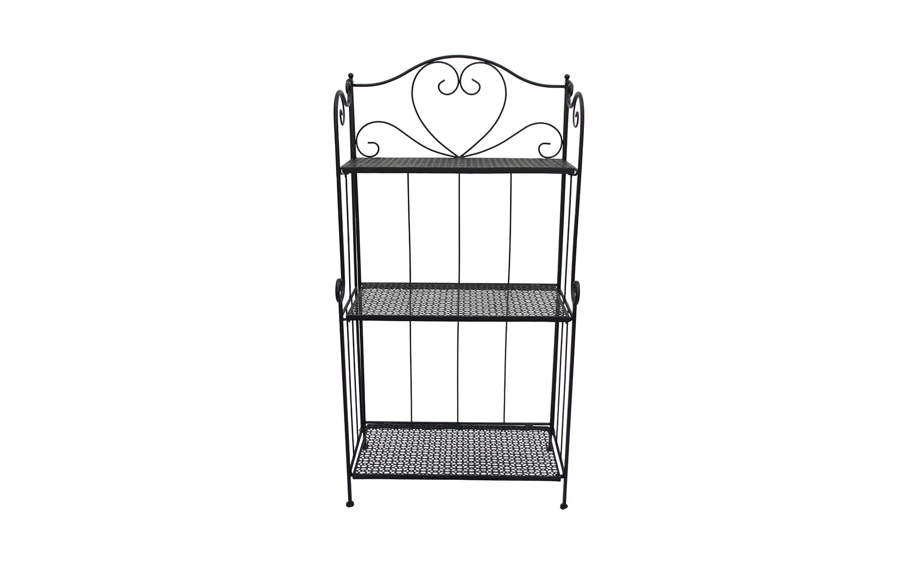 Linea metalni stalak za cvijeće 60x33x120 cm crna
