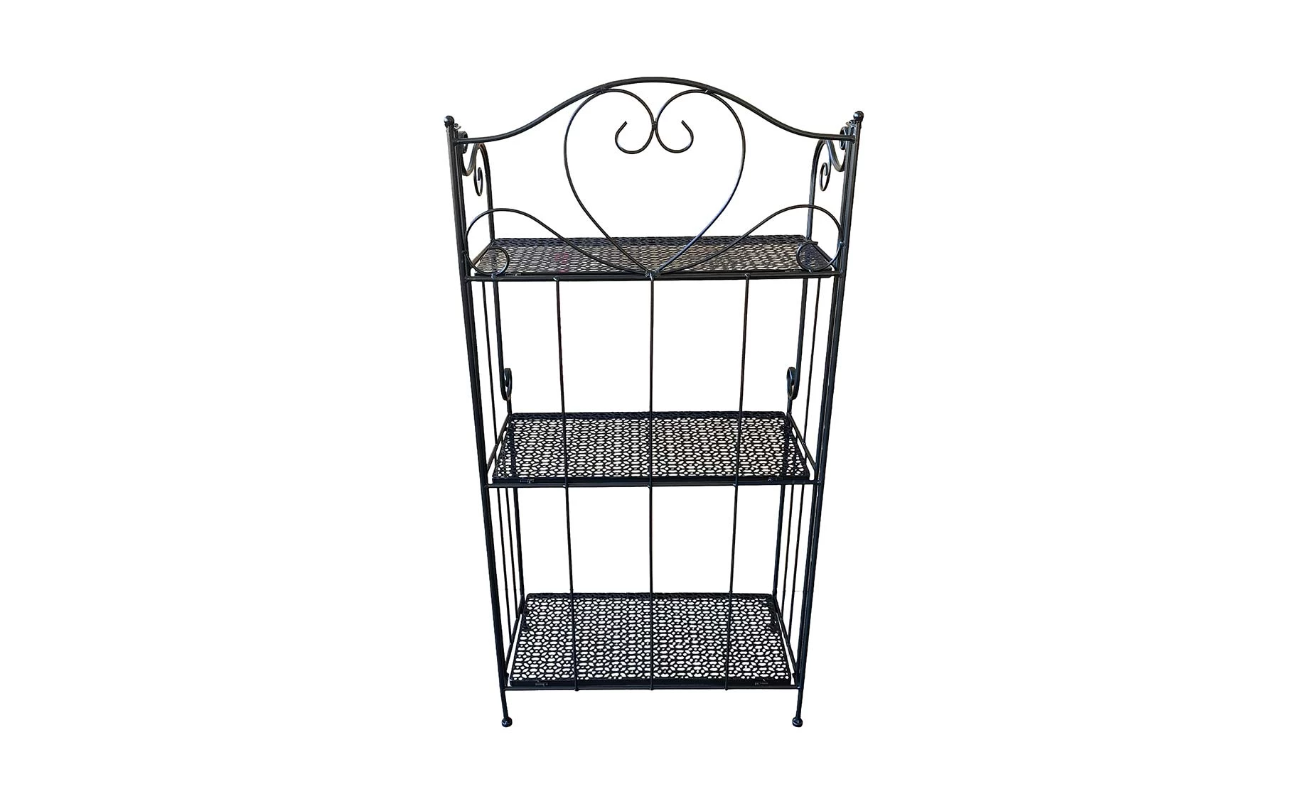 Linea metalni stalak za cvijeće 60x33x120 cm crna