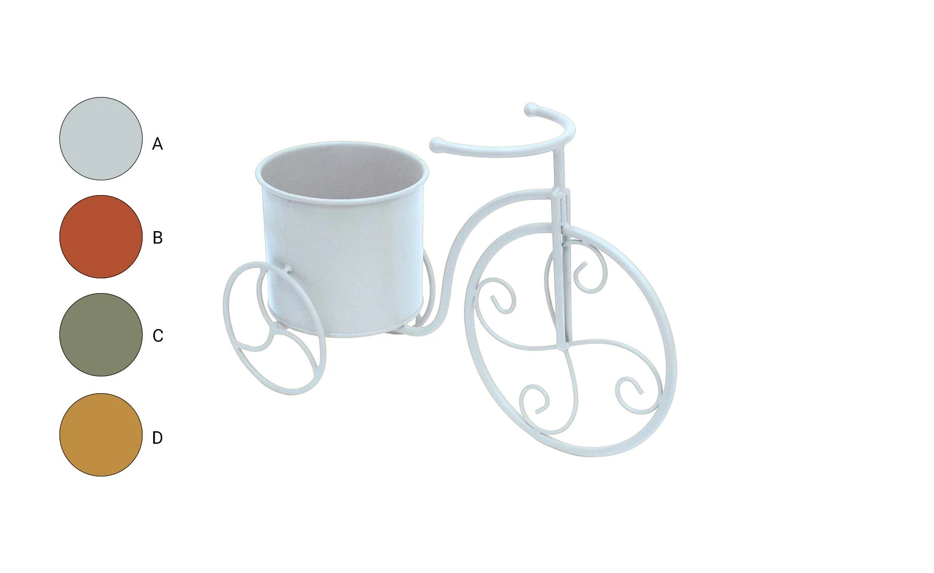 Amelie saksija na stalku 41x15x27 cm više boja