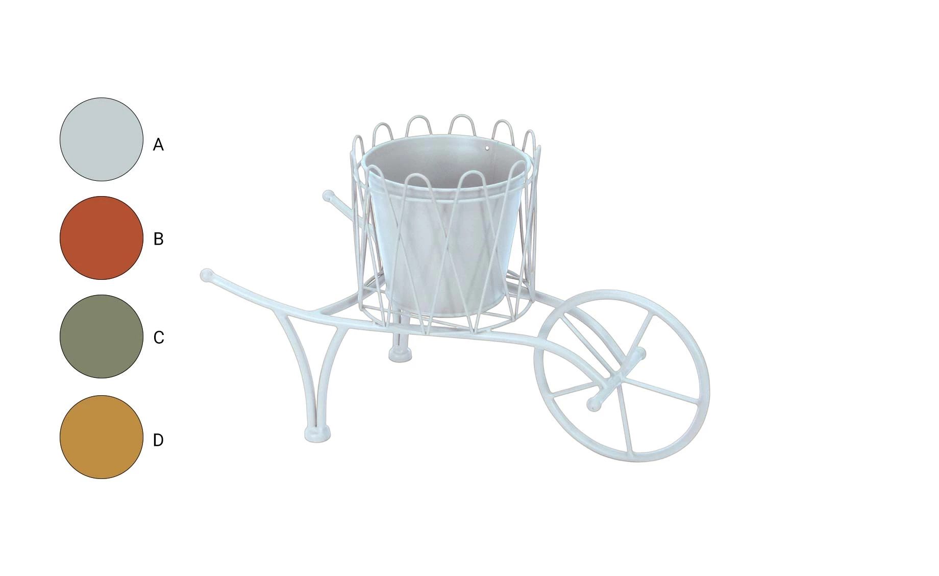 Lucetta saksija na stalku 42x20x26 cm više boja