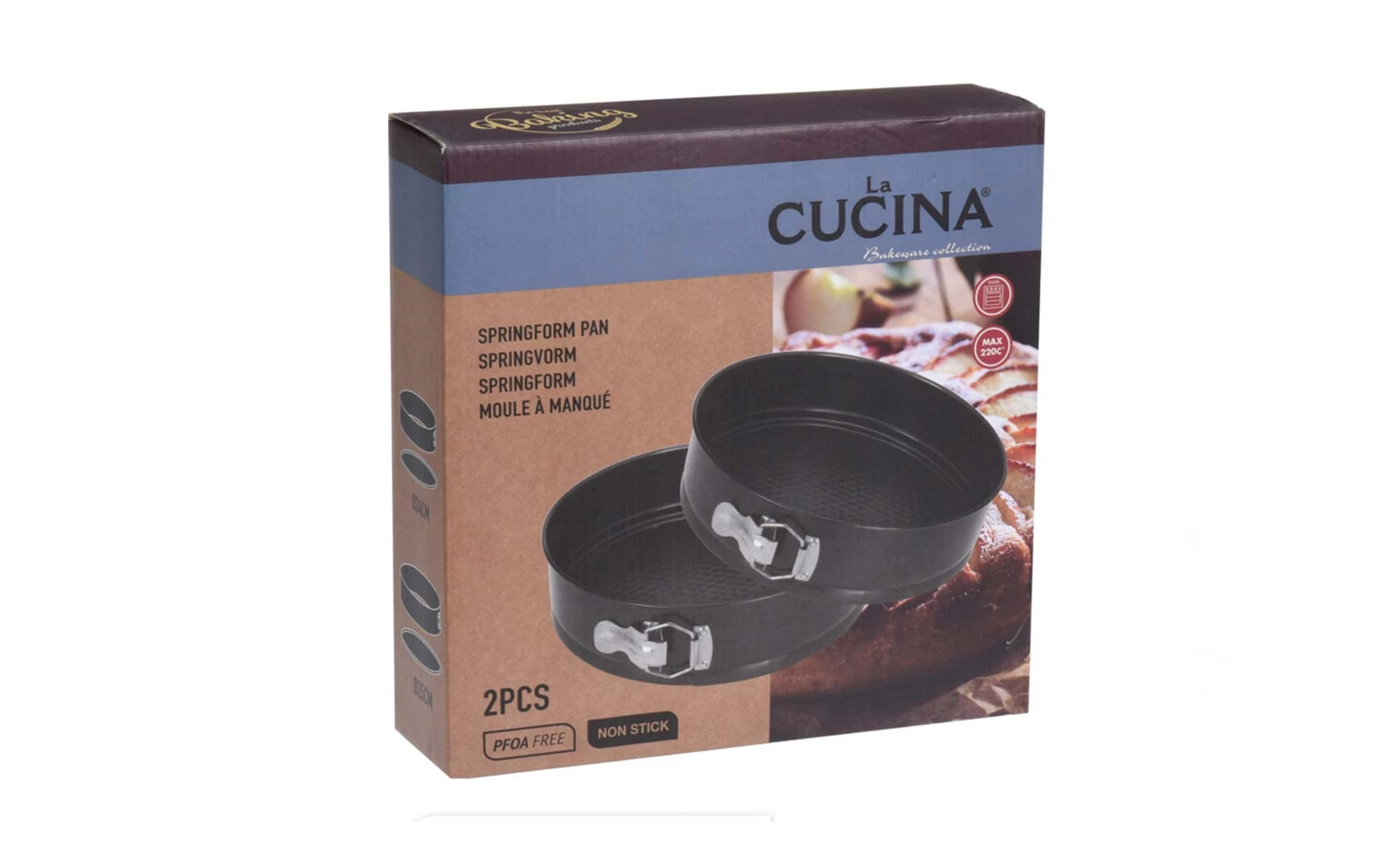 Set 2 kalupa za tortu Dorrin 24cm