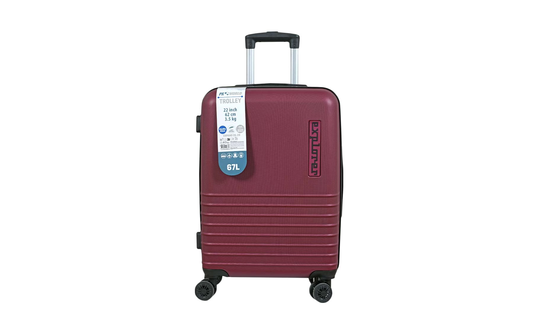 Kofer Explorer 43x26x62cm tamno crveni