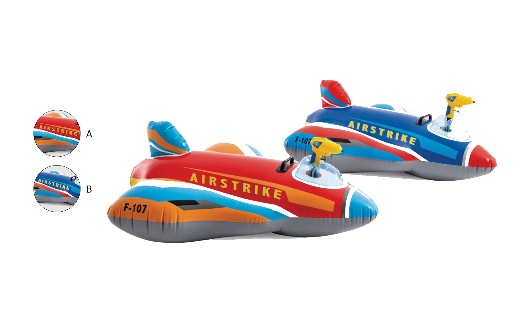 Madrac na napuhavanje Jet Fighter RIDE-ON 3+ Intex 57531NP