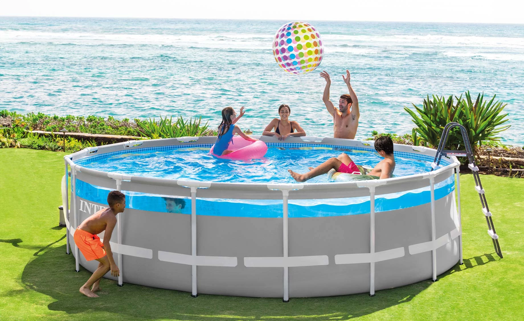 Bazen Intex Prism Frame Clearview Premium set 4.88 x 1.22 m 26730NP