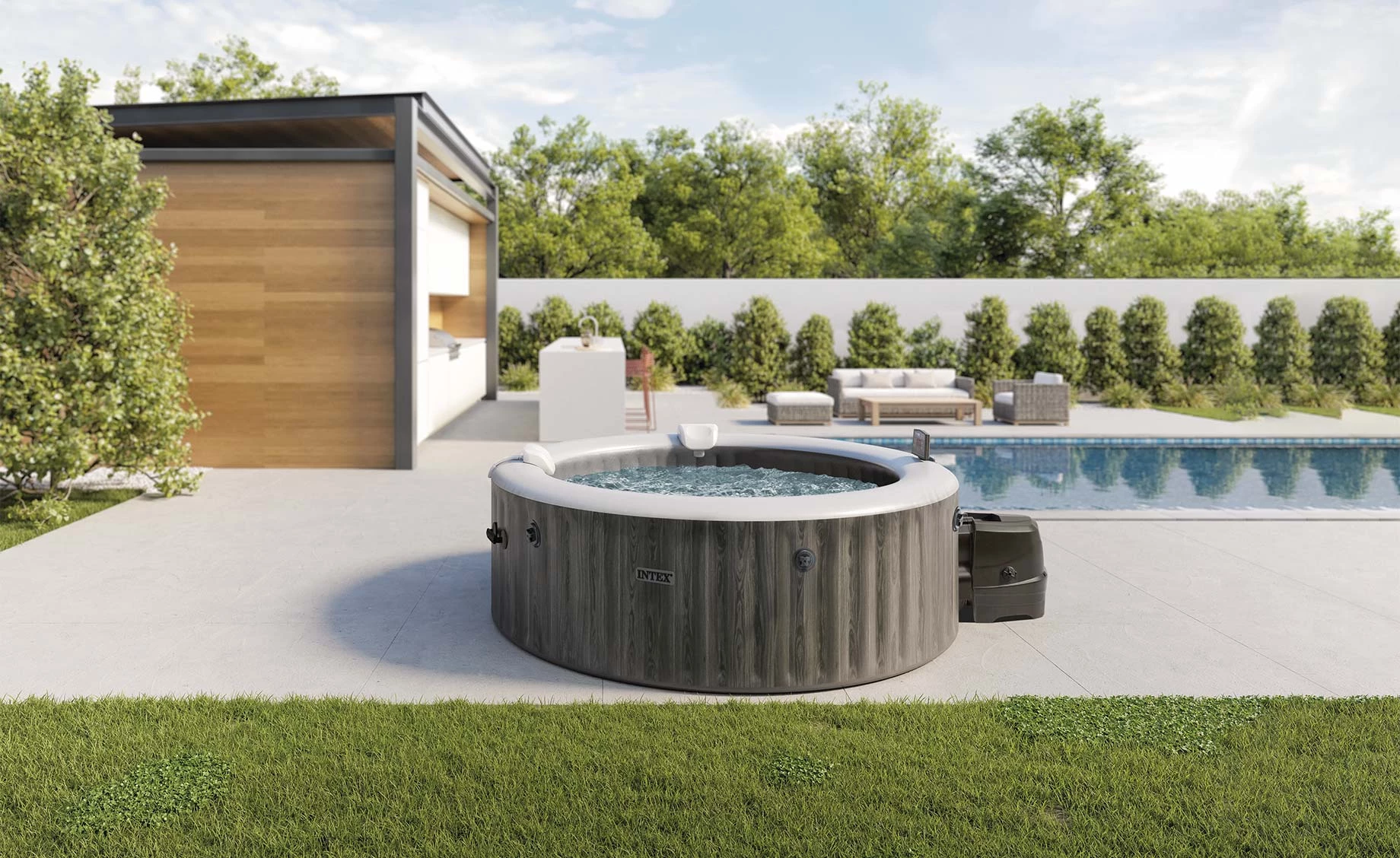 Bazen Intex Spa set 2,16x0,71 Greywood Deluxe 28442NP