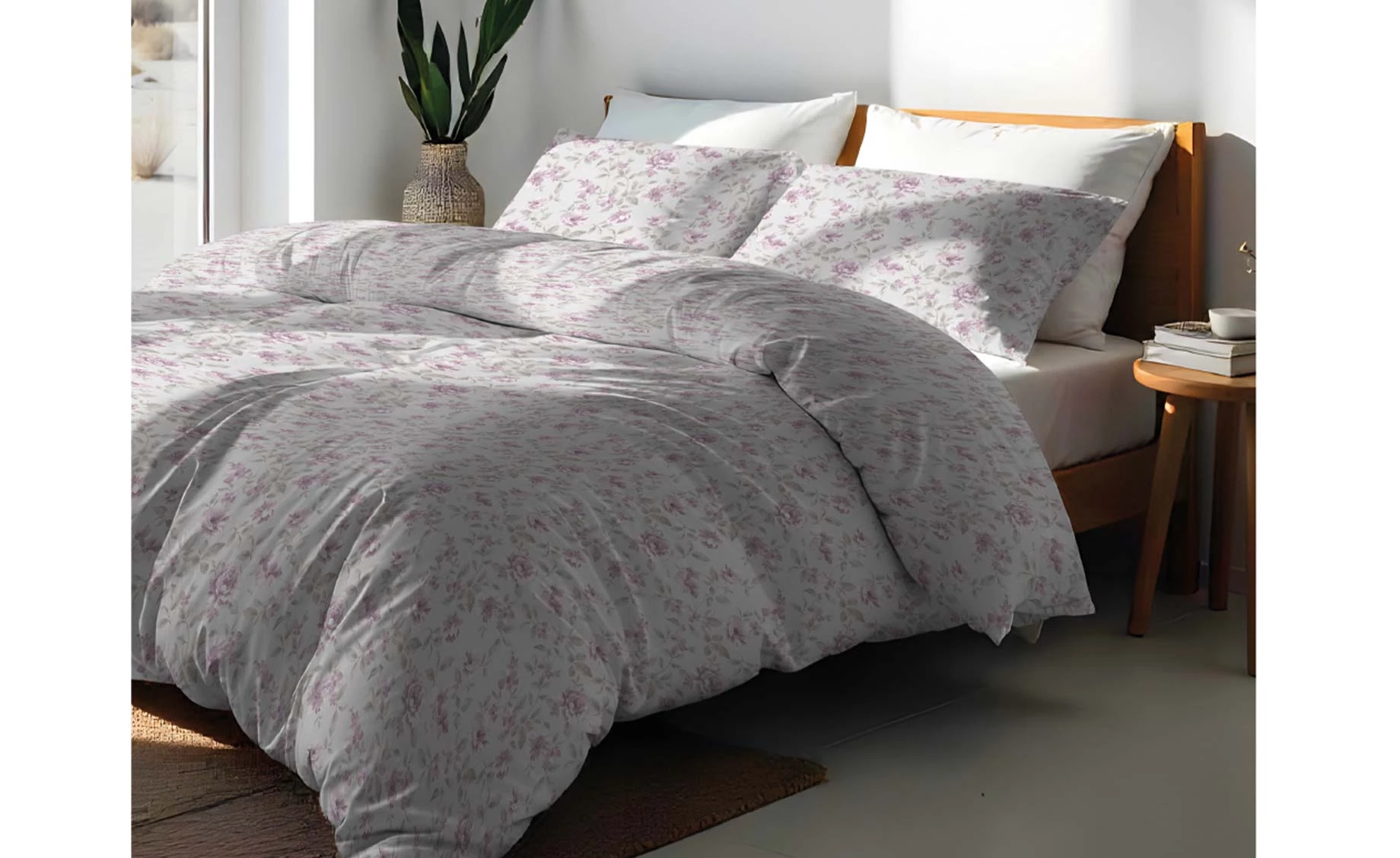 Posteljina Amanda 240x220cm roze