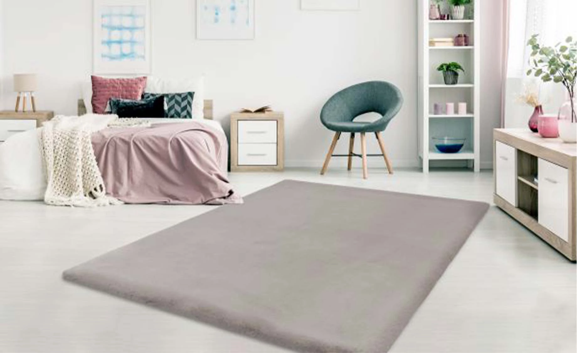 Tepih heaven 160x160cm taupe