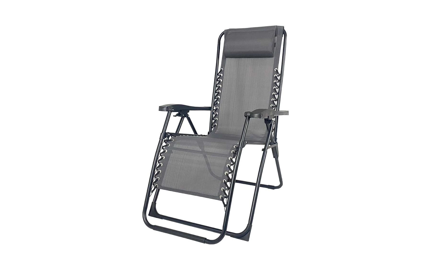 Heva sklopiva višepoložajna stolica 65x161x113 cm crna