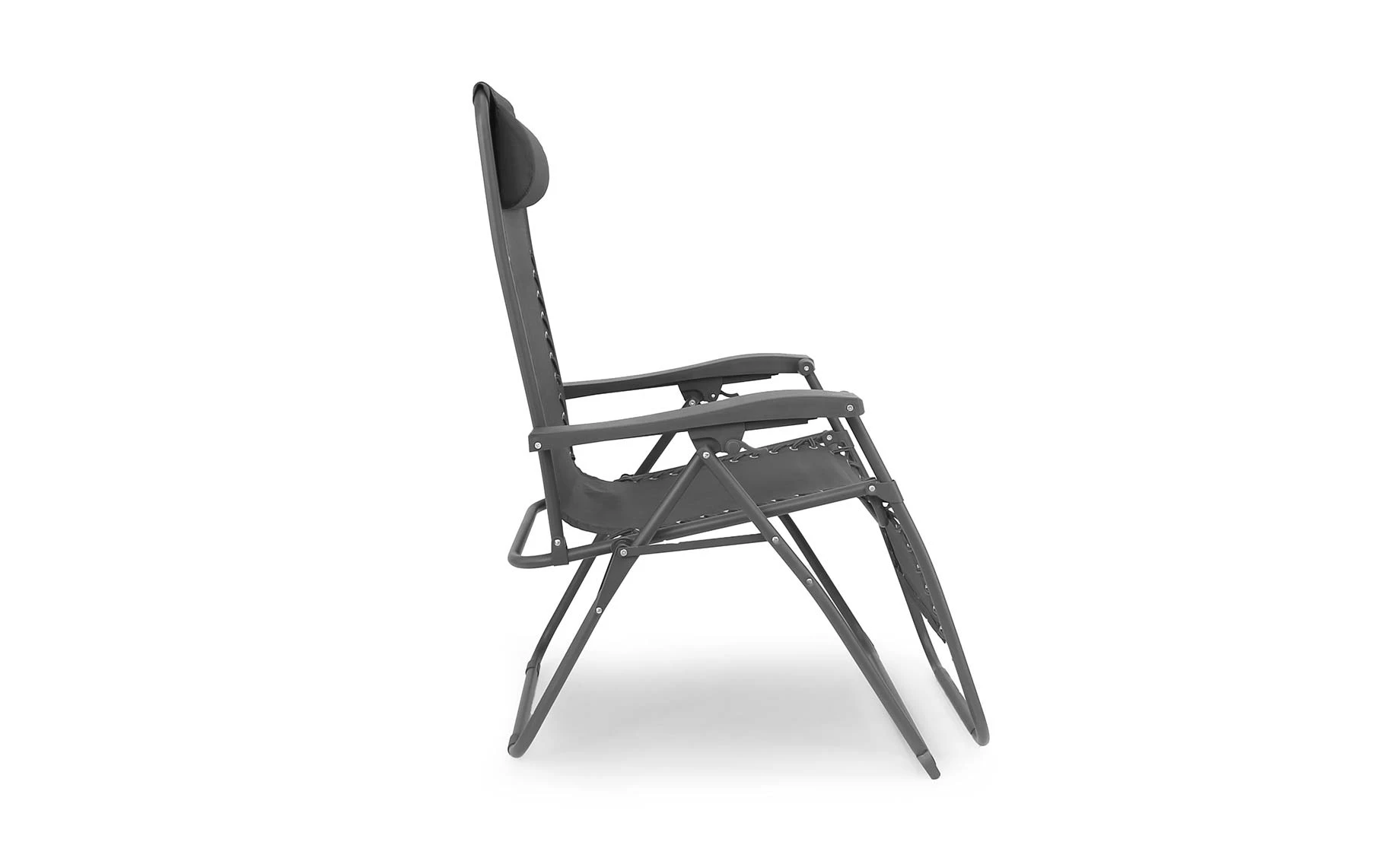 Heva sklopiva višepoložajna stolica 65x161x113 cm crna