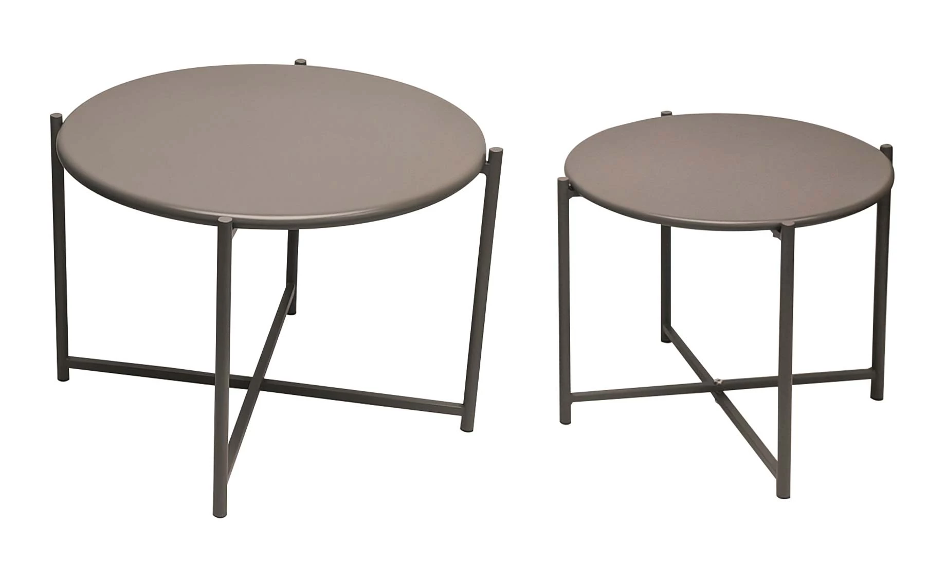 Swan metalni stolić set - taupe