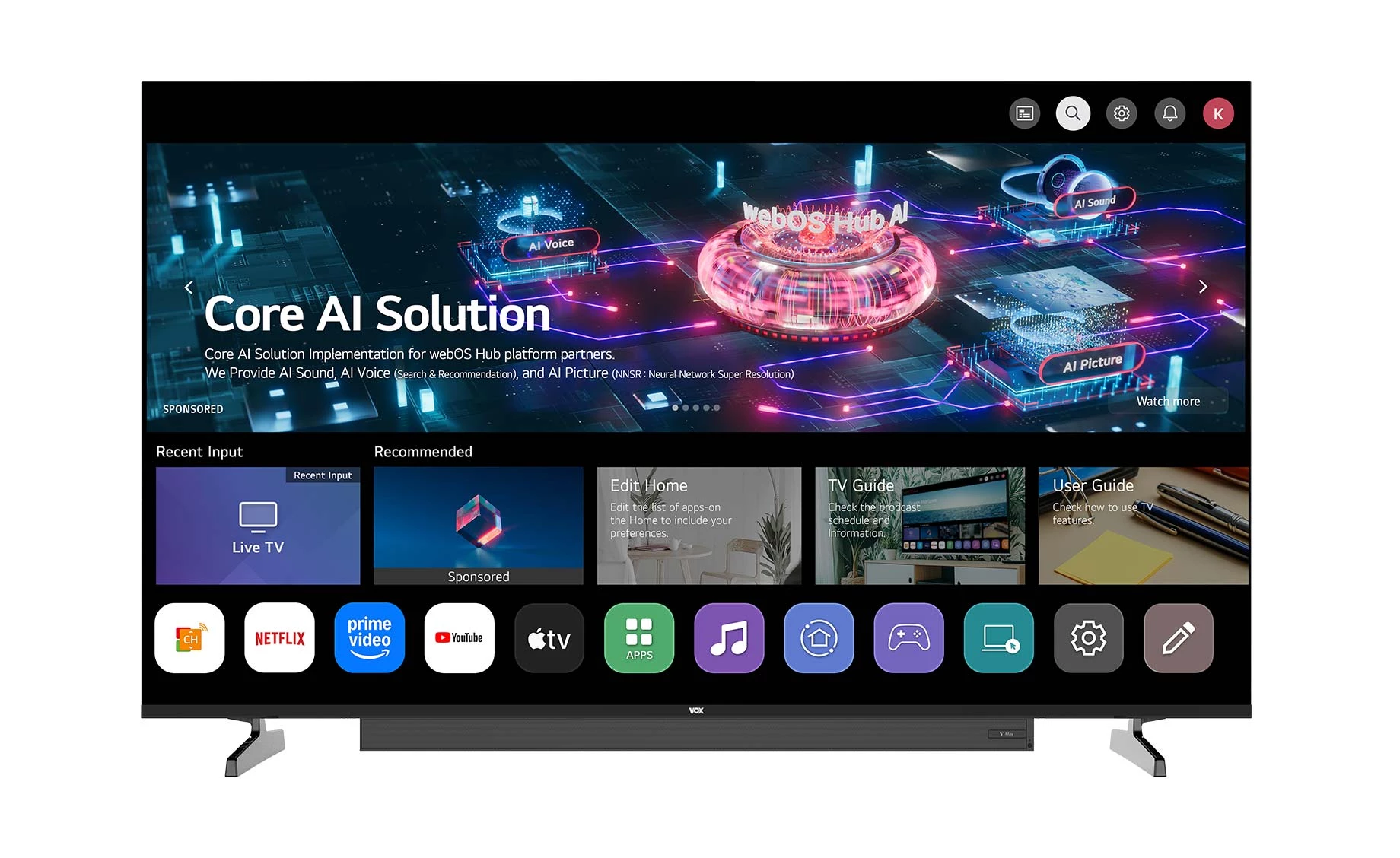 Vox 65WSB684U televizor