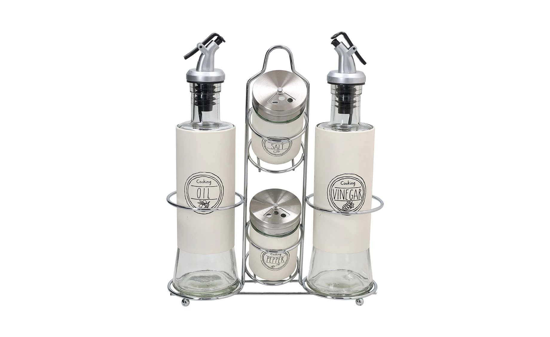 Set za so, biber, ulje i sirće Dolce Casa Bristol