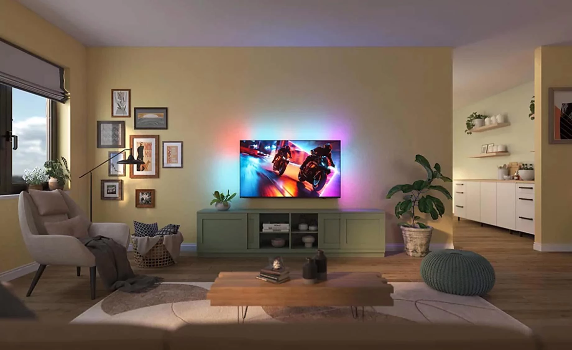 55MLED920/12 (55"/139cm) 4K UHD AMBILIGHT Mini-LED Gaming 144Hz Titan Smart televizor