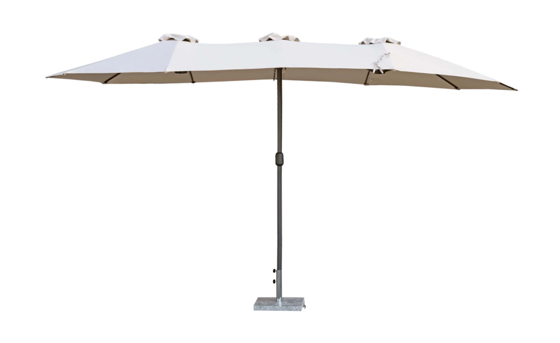 Paradiso Primo dupli suncobran 450(130/185/130)x260x230 bež
