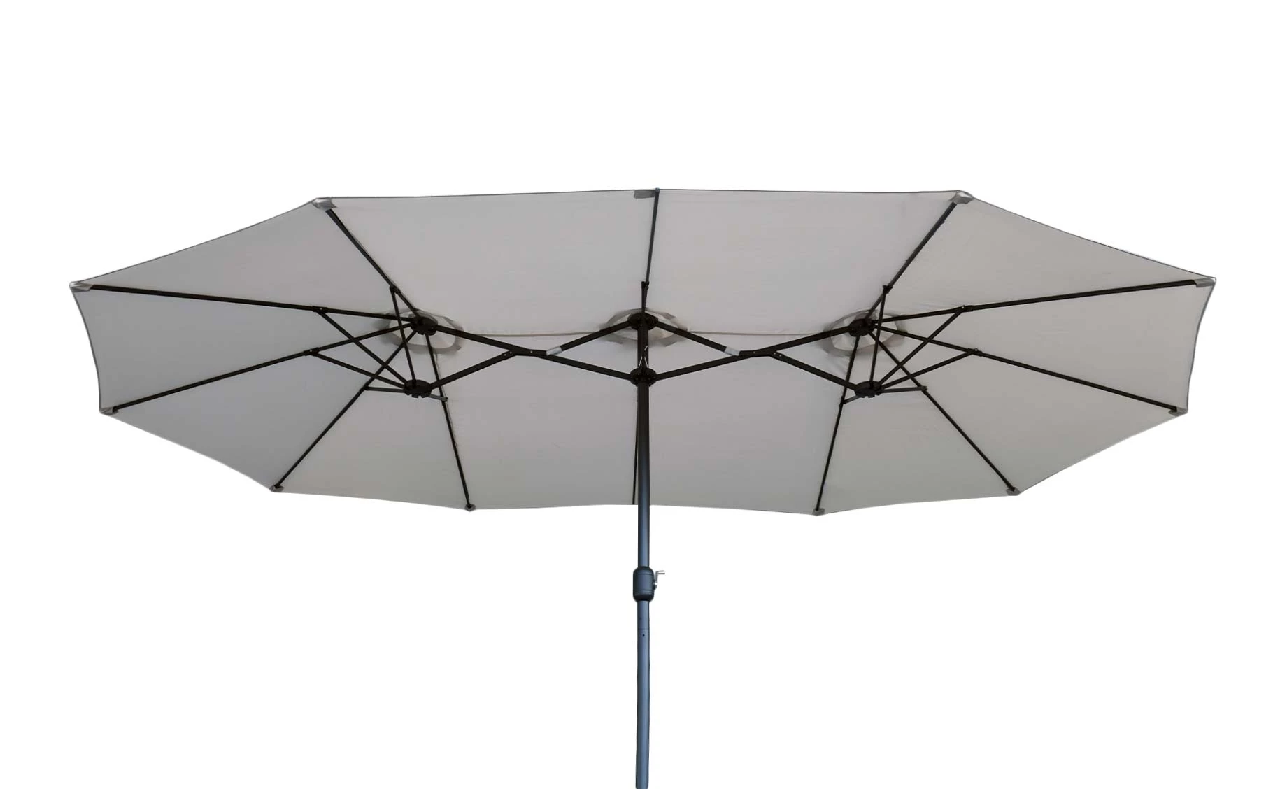 Paradiso Primo dupli suncobran 450(130/185/130)x260x230 bež