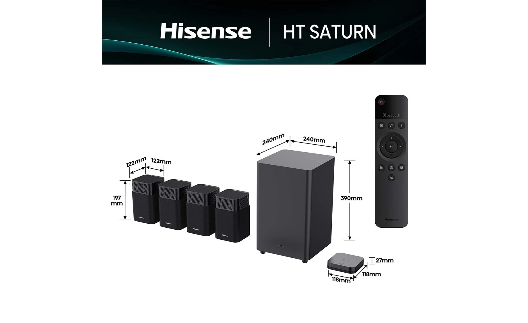 Hisense HT Saturn soundbar zvučnik