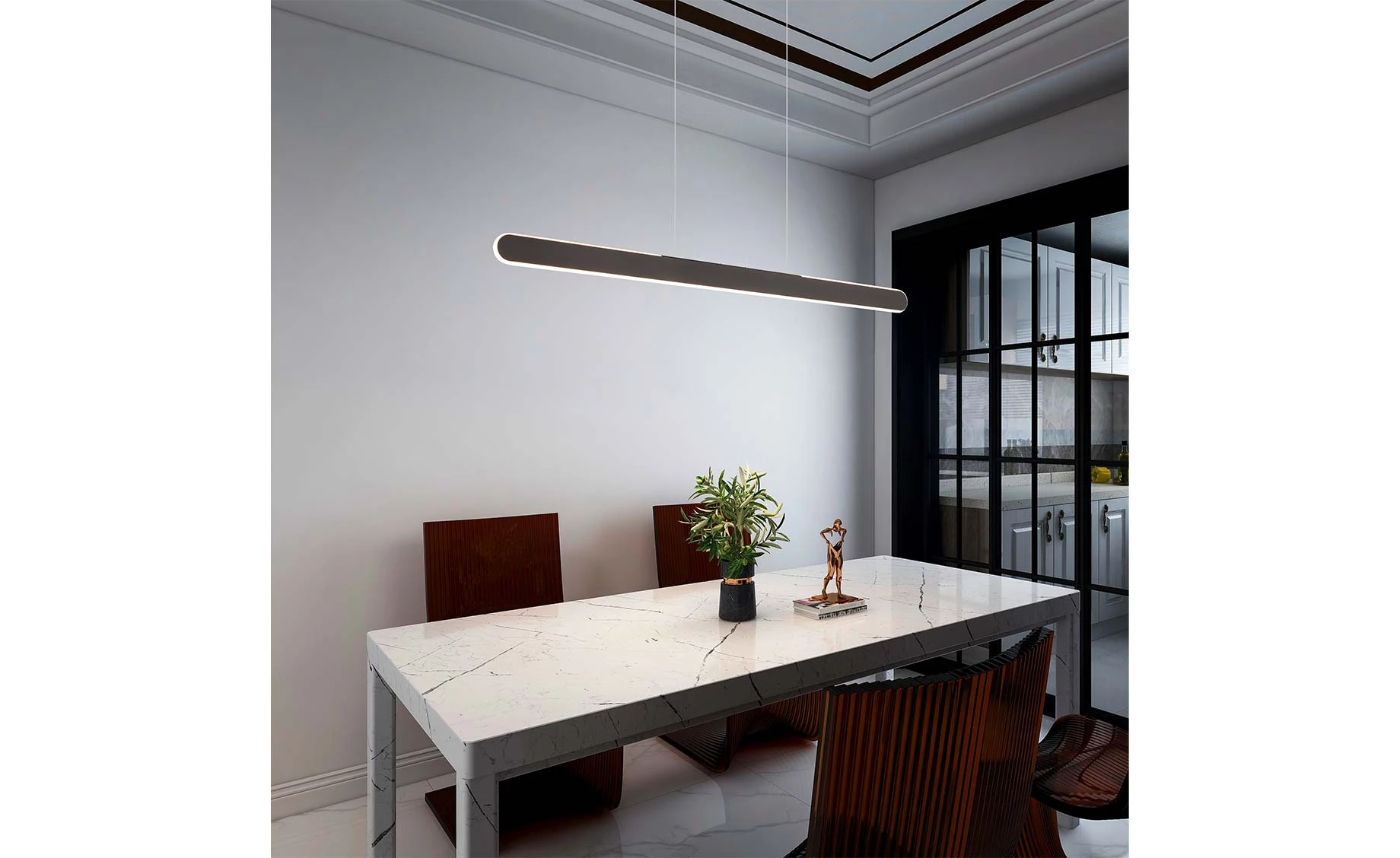 Viseća lampa Helios LED crna