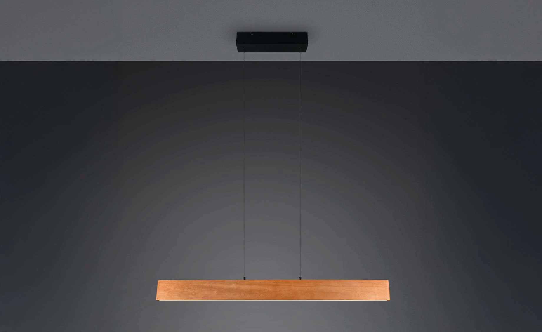 Viseća lampa Edgewood LED braon