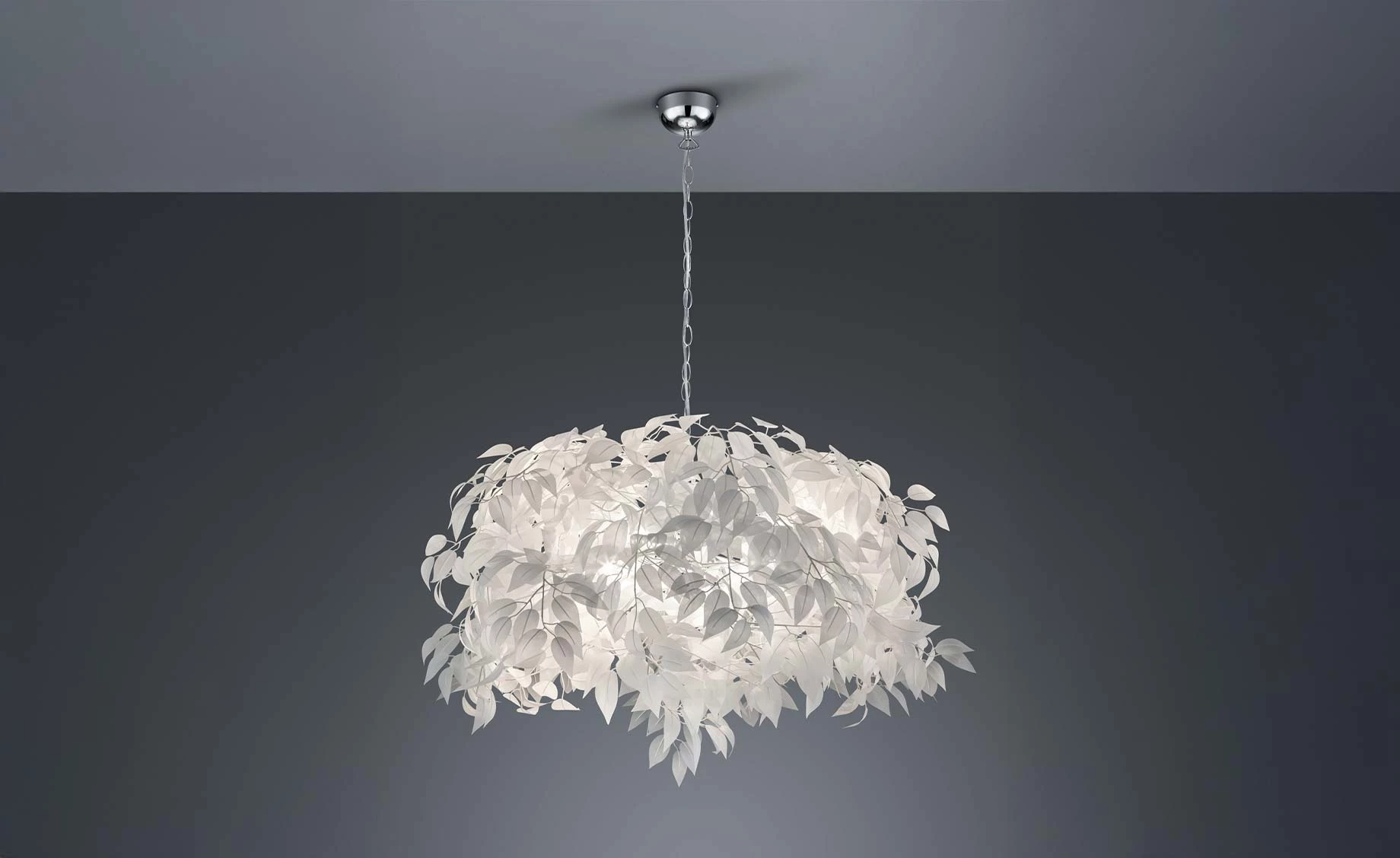 Viseća lampa Leavy bela