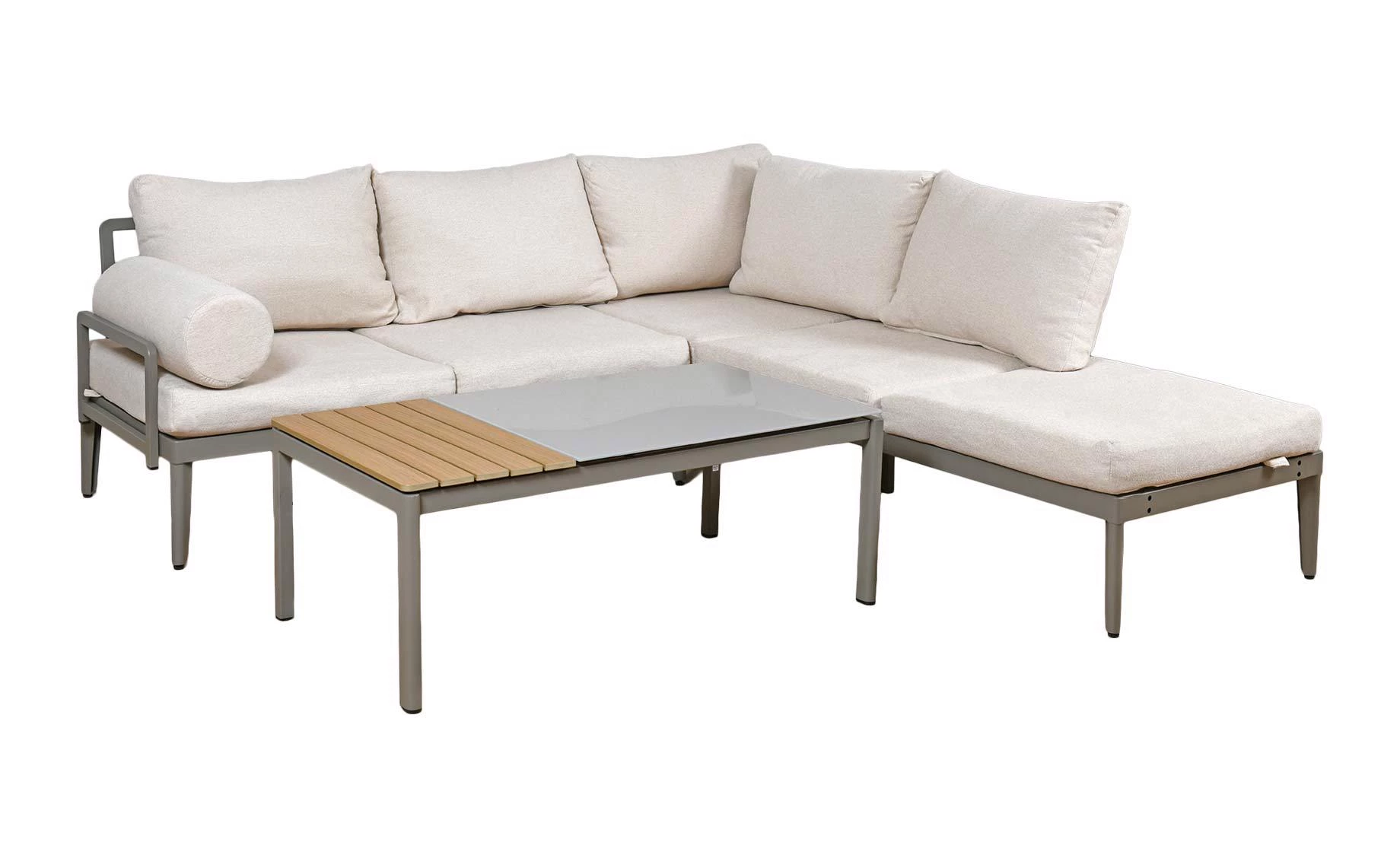 Lugo baštenski metalni set bež