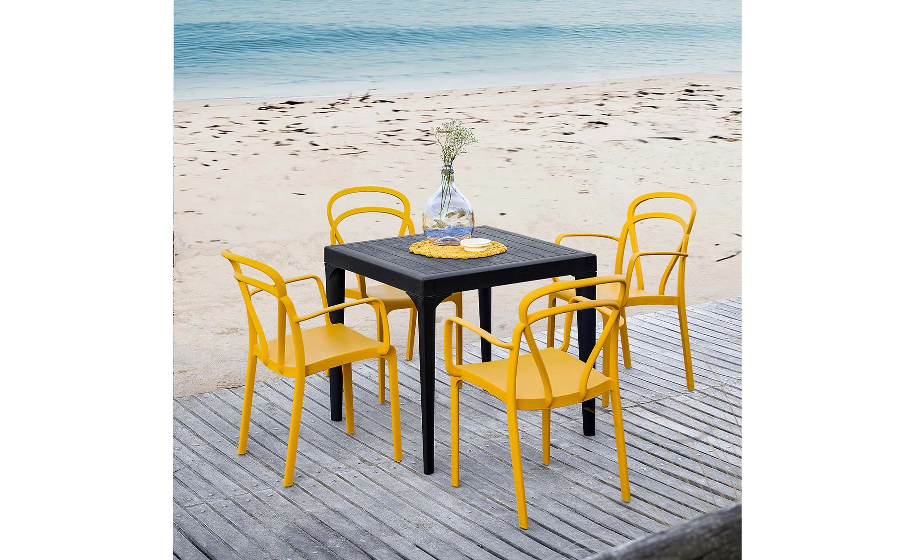 Vague stolica 56x54x80 cm senf