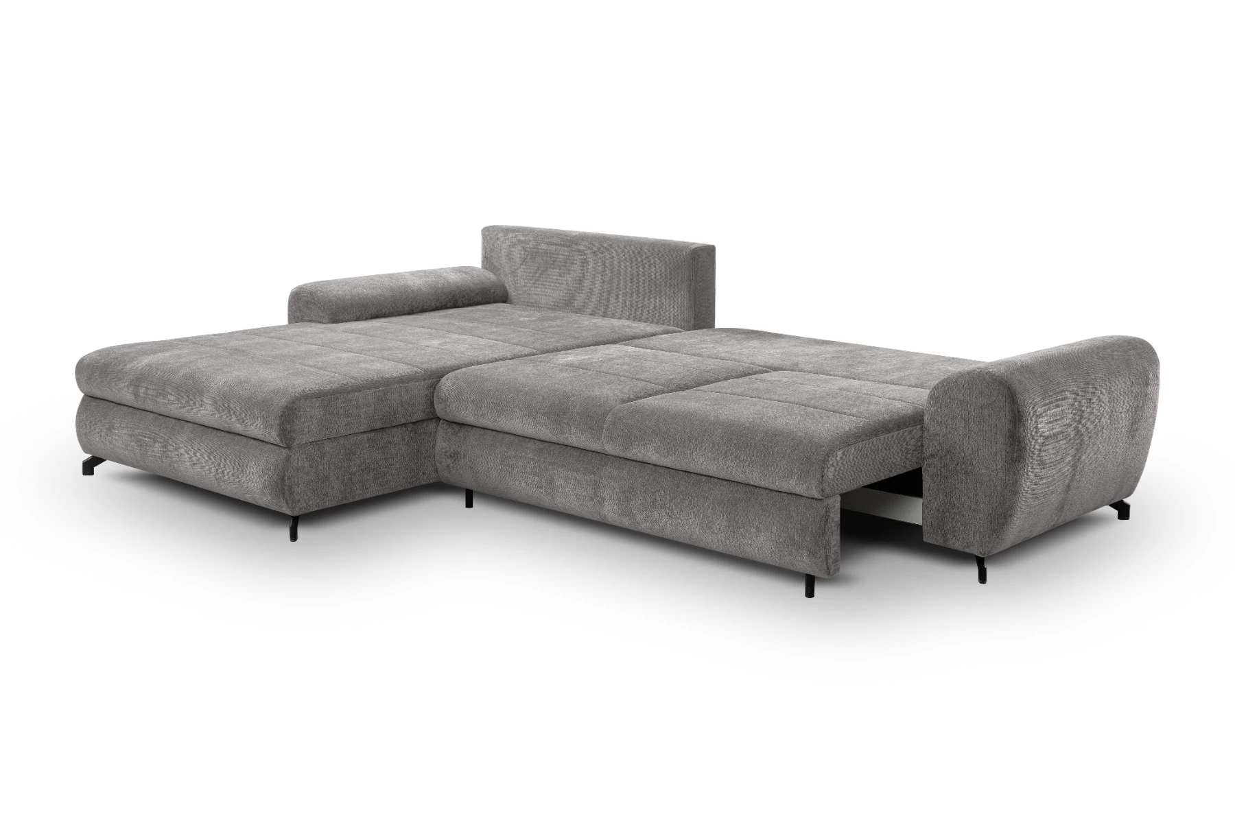 Yoko ugaona garnitura sa ležajem univerzalna siva 320x211x93 cm