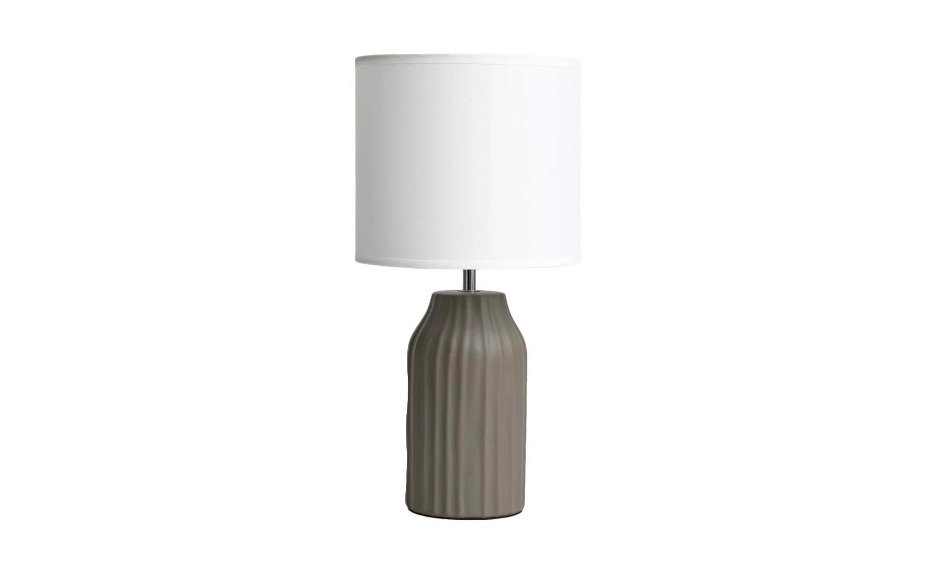 Stona lampa Plise braon