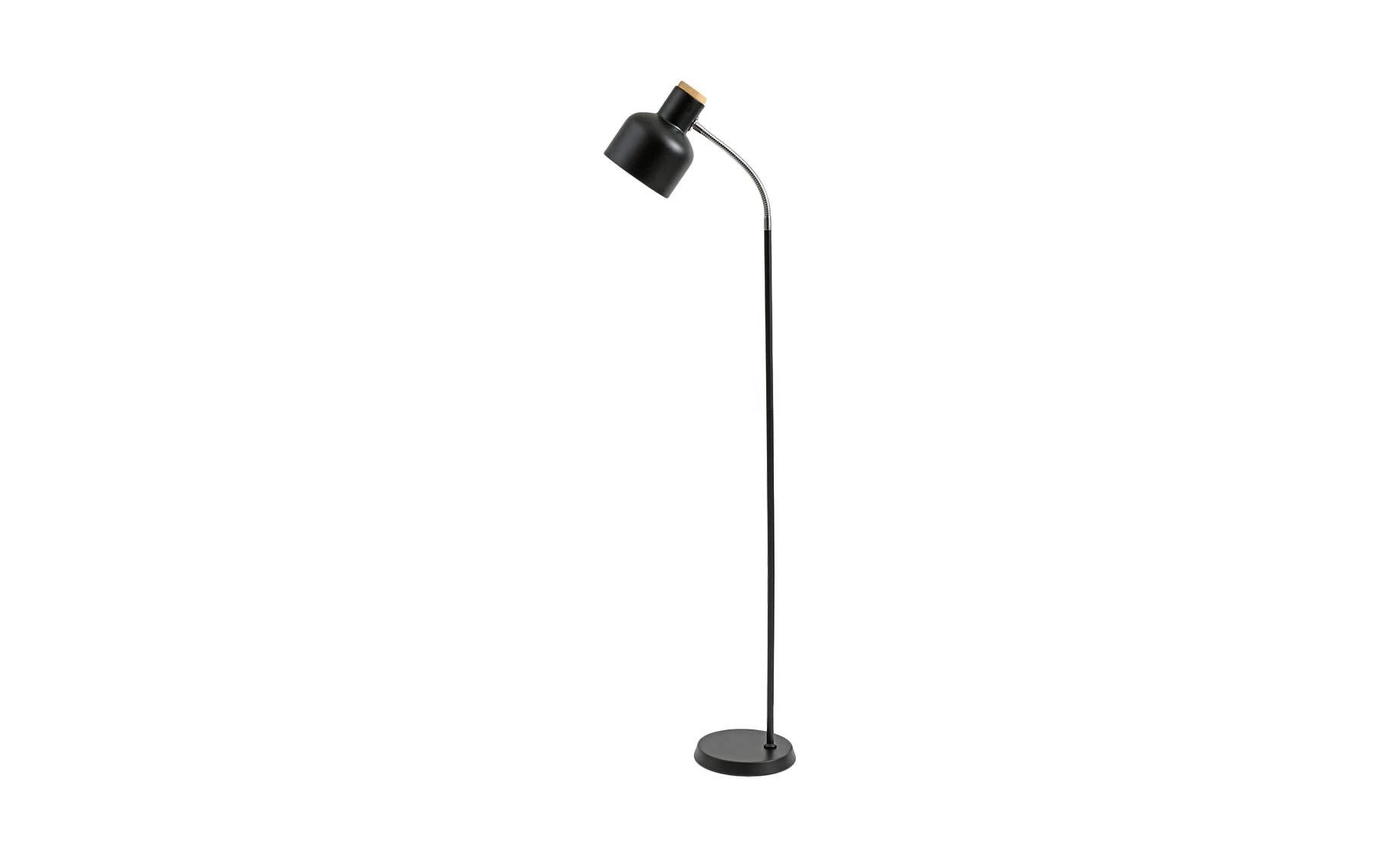 Podna lampa Hugo crna