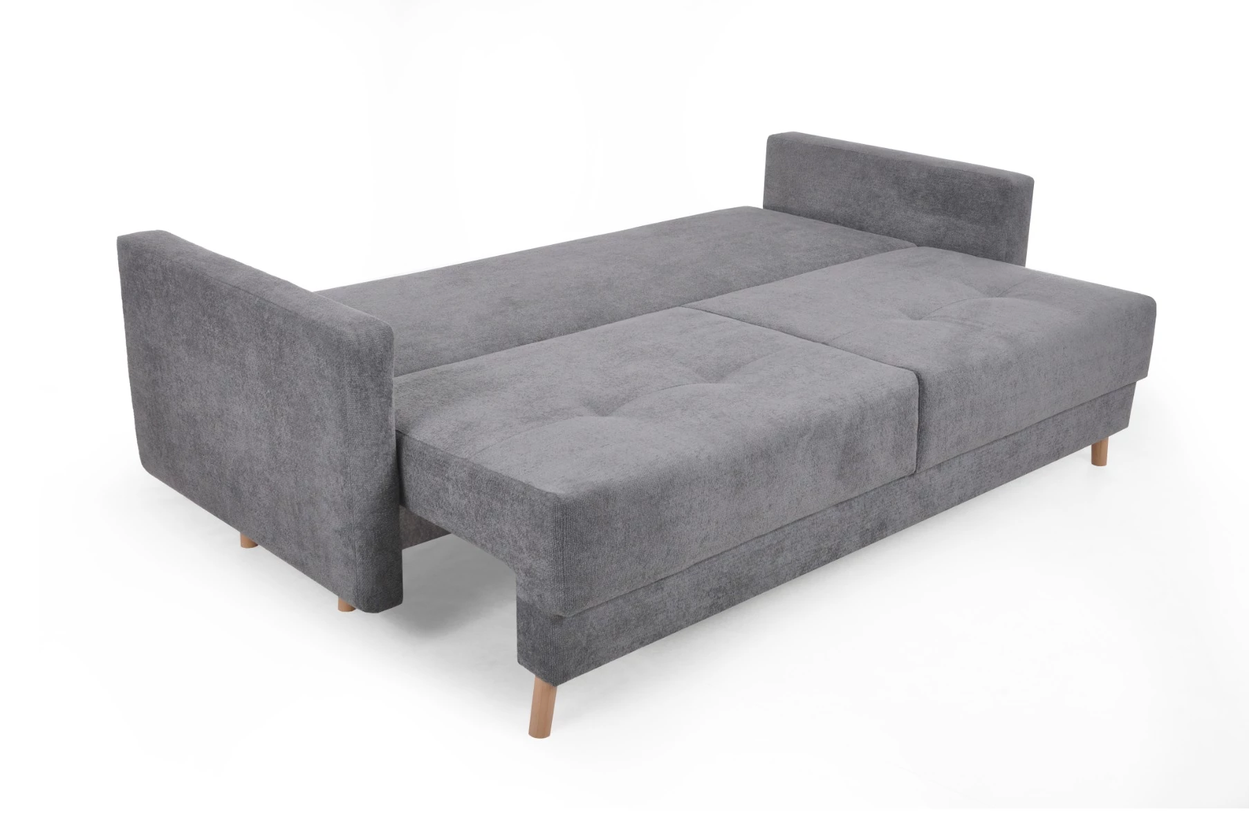 Scandi trosed sa ležajem i prostorom za odlaganje 218x92x91 cm siva