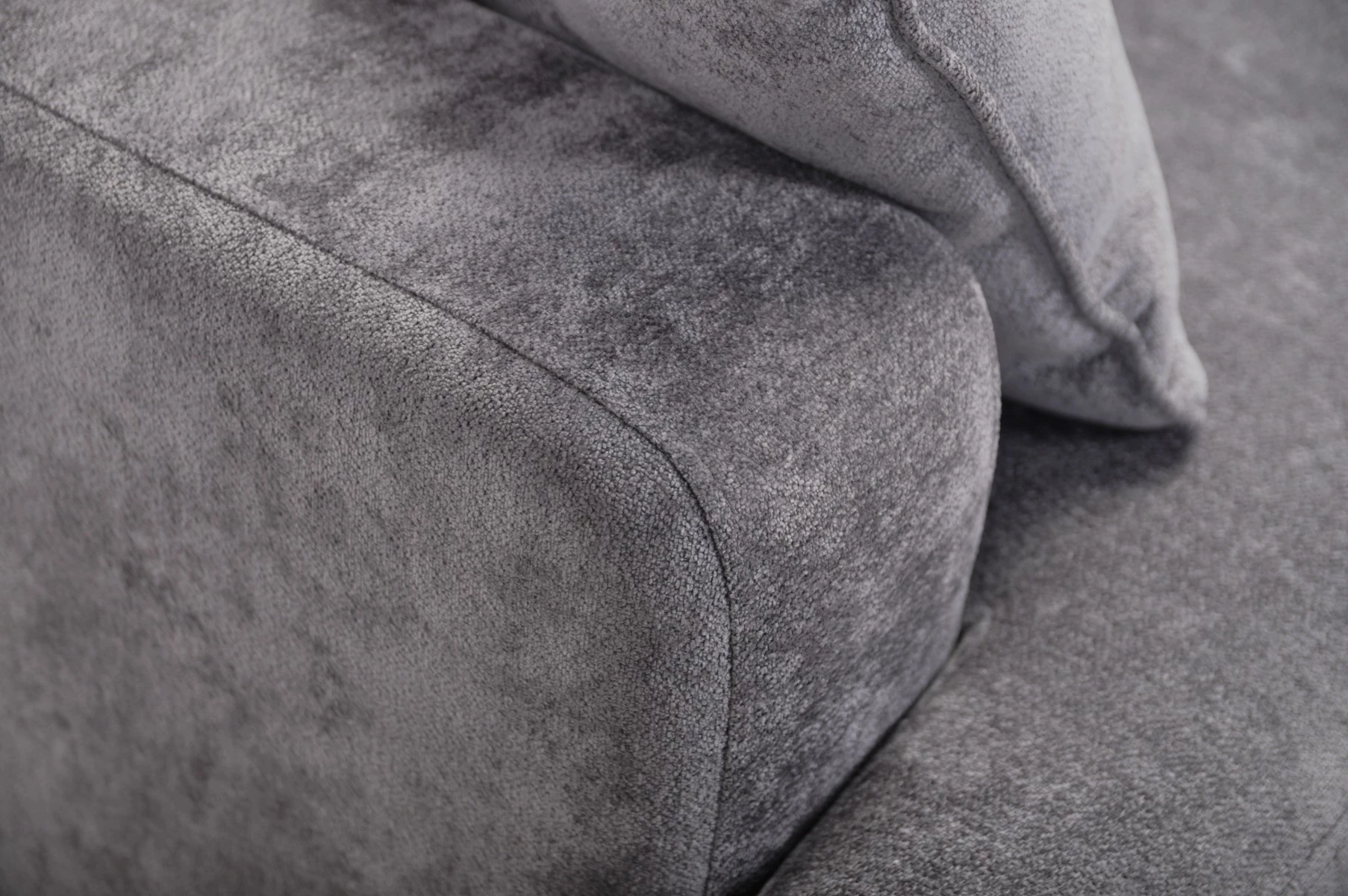 Side ugaona garnitura sa ležajem i prostorom za odlaganje 237x147x85 cm siva desna