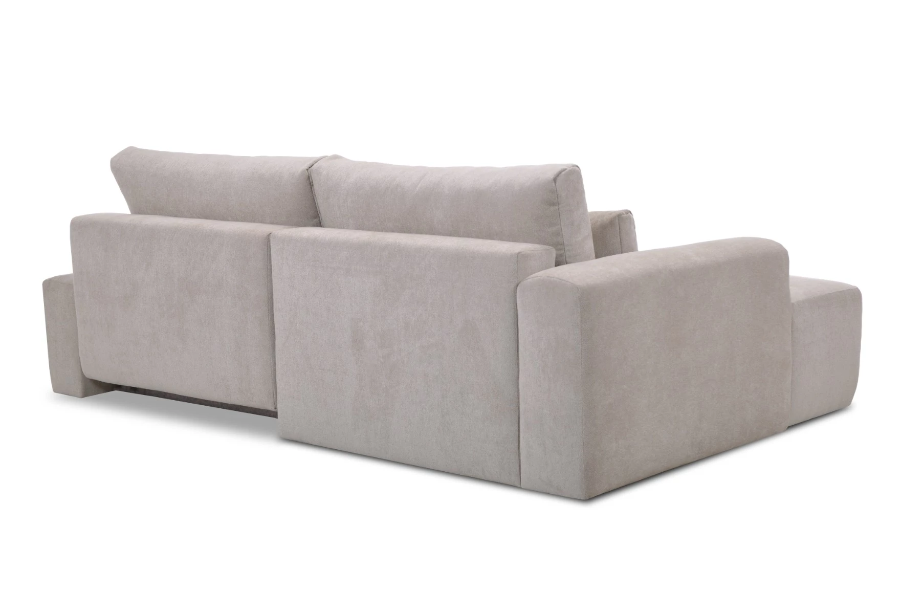 Syrenne kutna garnitura s ležajem i spremnikom 246x152x87 cm bež lijeva