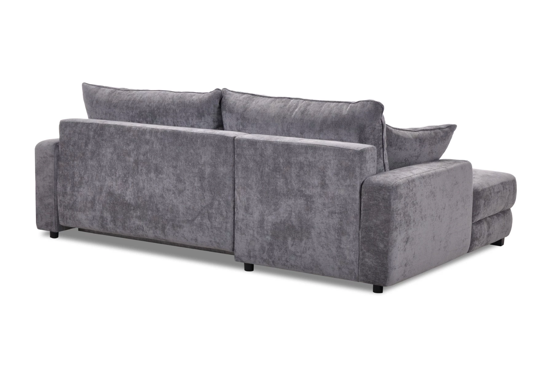 Side ugaona garnitura sa ležajem i prostorom za odlaganje 237x147x85 cm siva leva