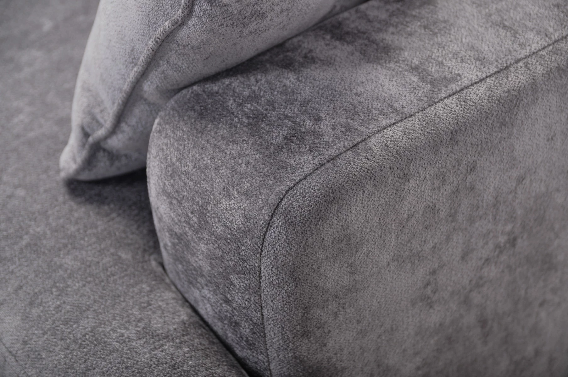 Side ugaona garnitura sa ležajem i prostorom za odlaganje 237x147x85 cm siva leva