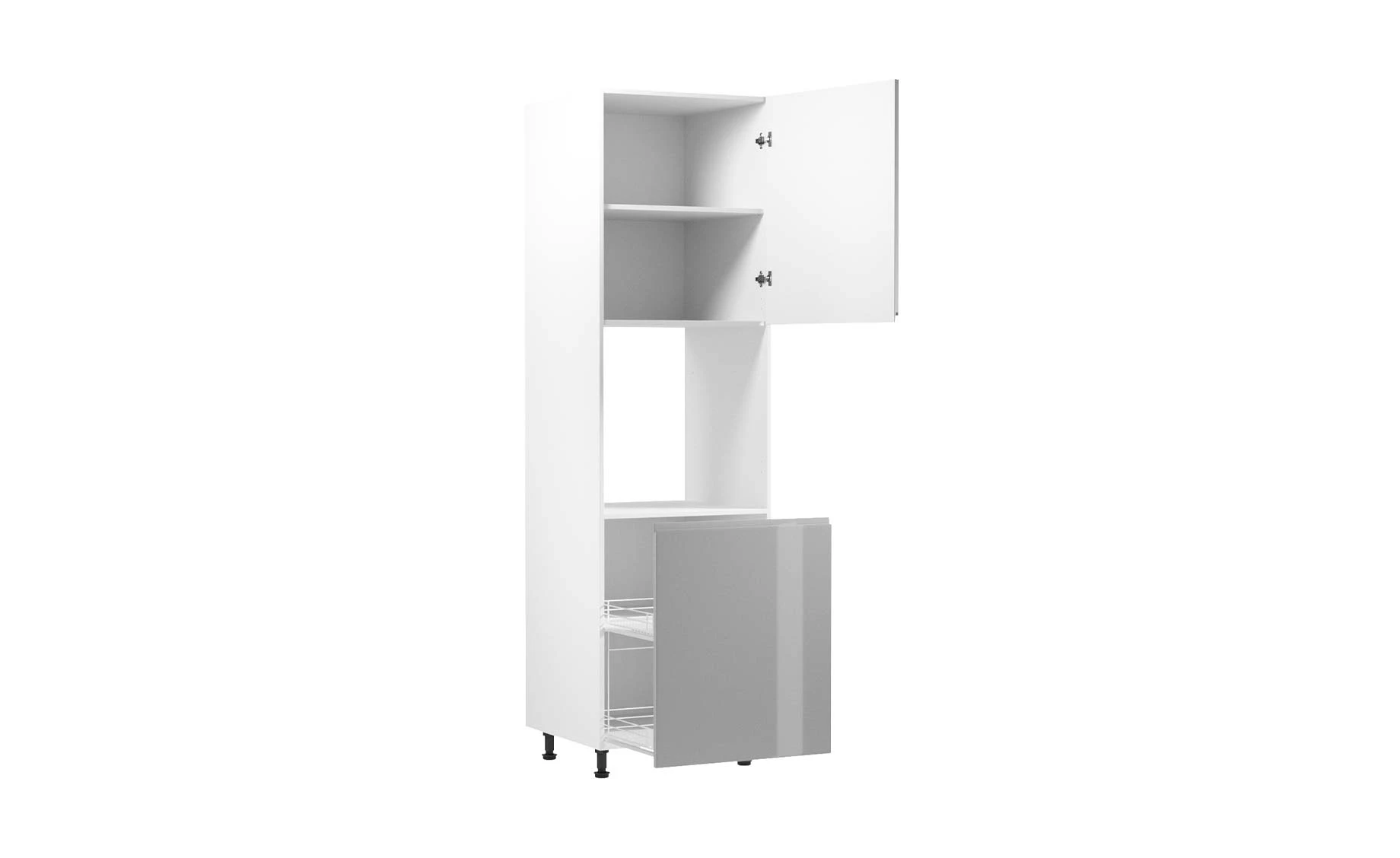 Gardena kolona za rernu sa fiokom 1V D60P desna 60x58x212cm siva