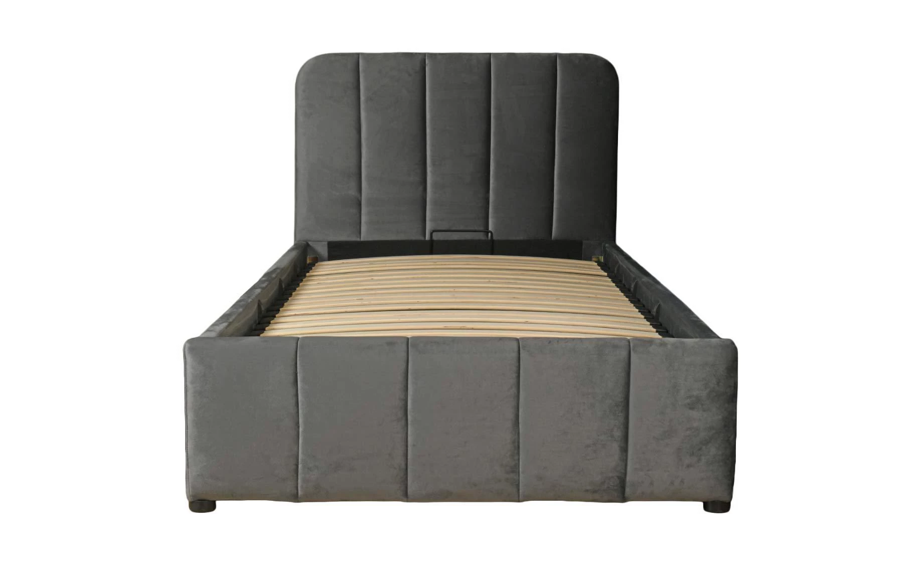 Marzia krevet s podnicama i spremnikom 101x217x89 cm siva